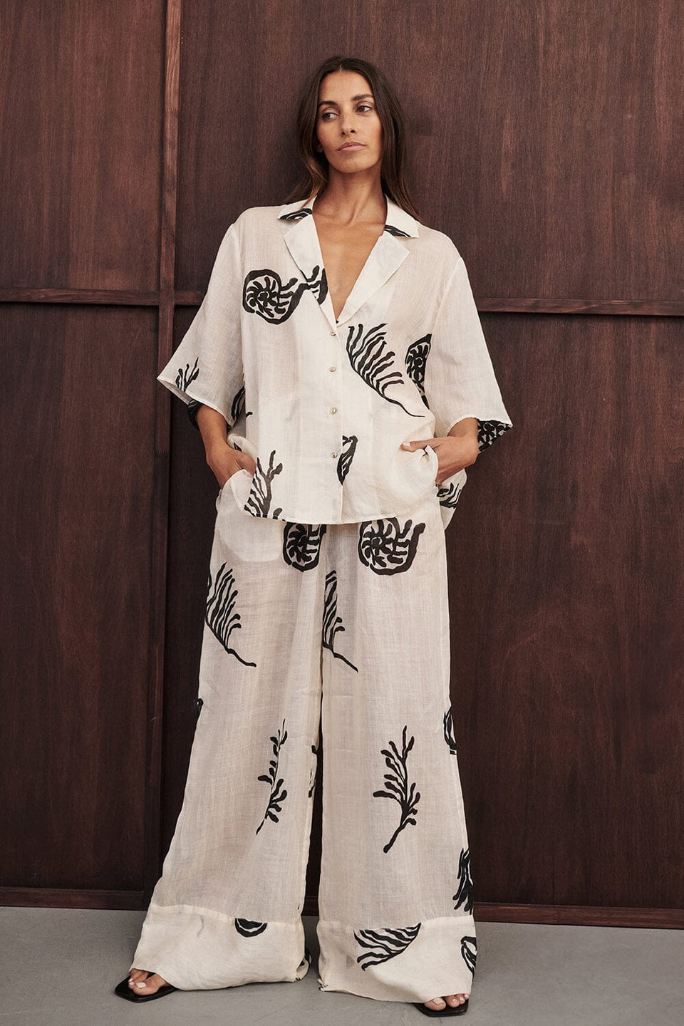 POSITANO SANSTONE RAMIE SHIRT Clothing DISSH Boutiques 