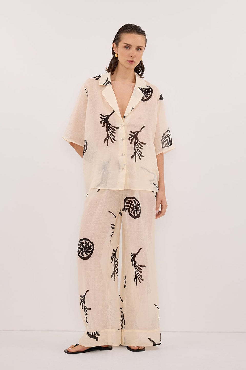 POSITANO SANSTONE RAMIE SHIRT Clothing DISSH Boutiques 