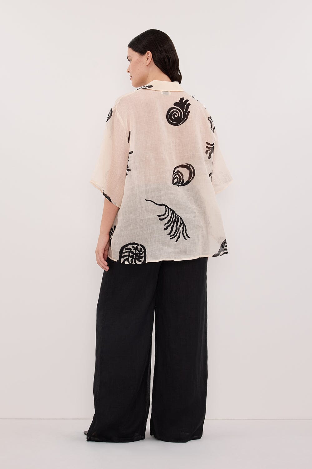 POSITANO SANDSTONE RAMIE SHIRT Clothing DISSH Boutiques 