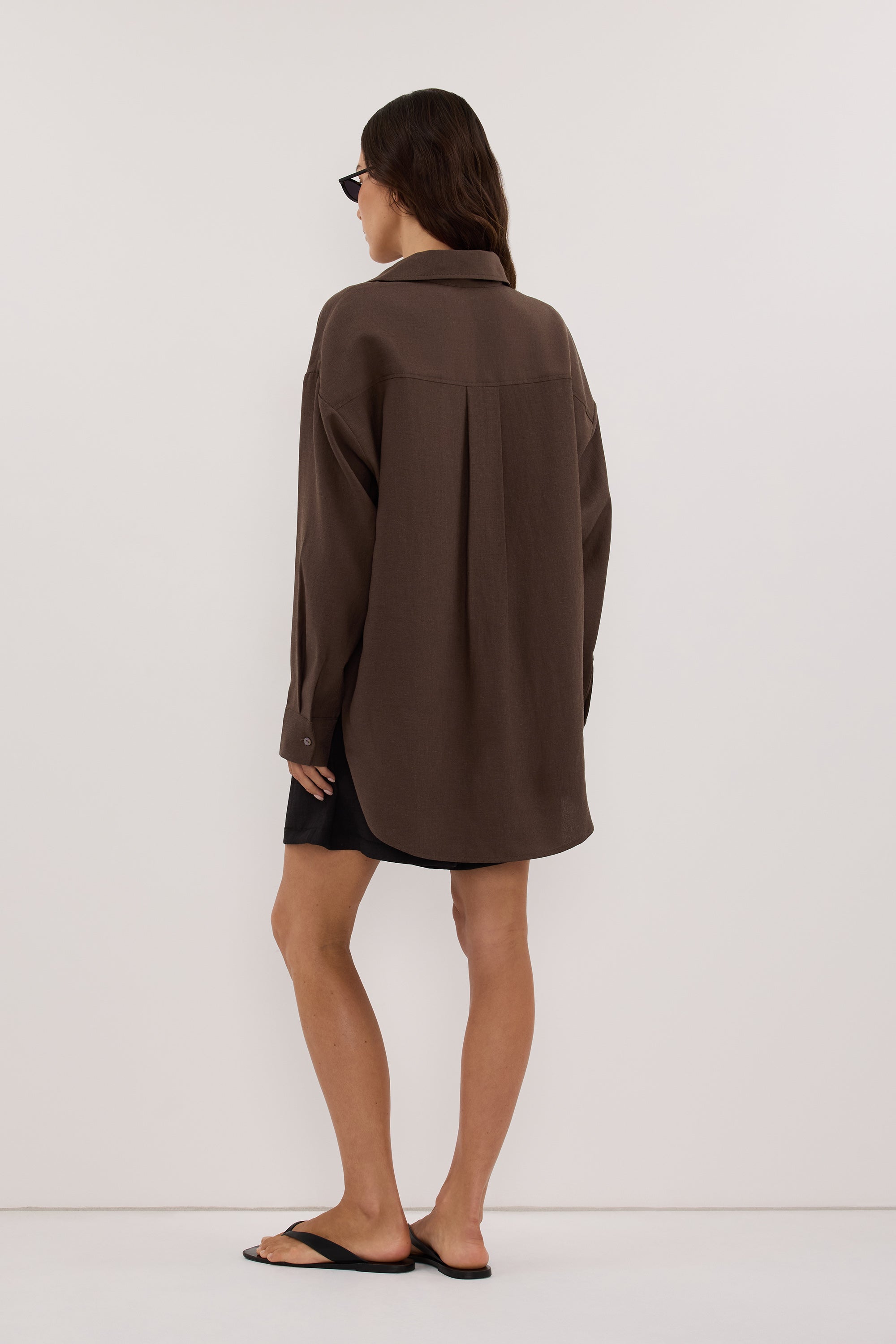 CALIA MILK CHOCOLATE RELAXED SHIRT