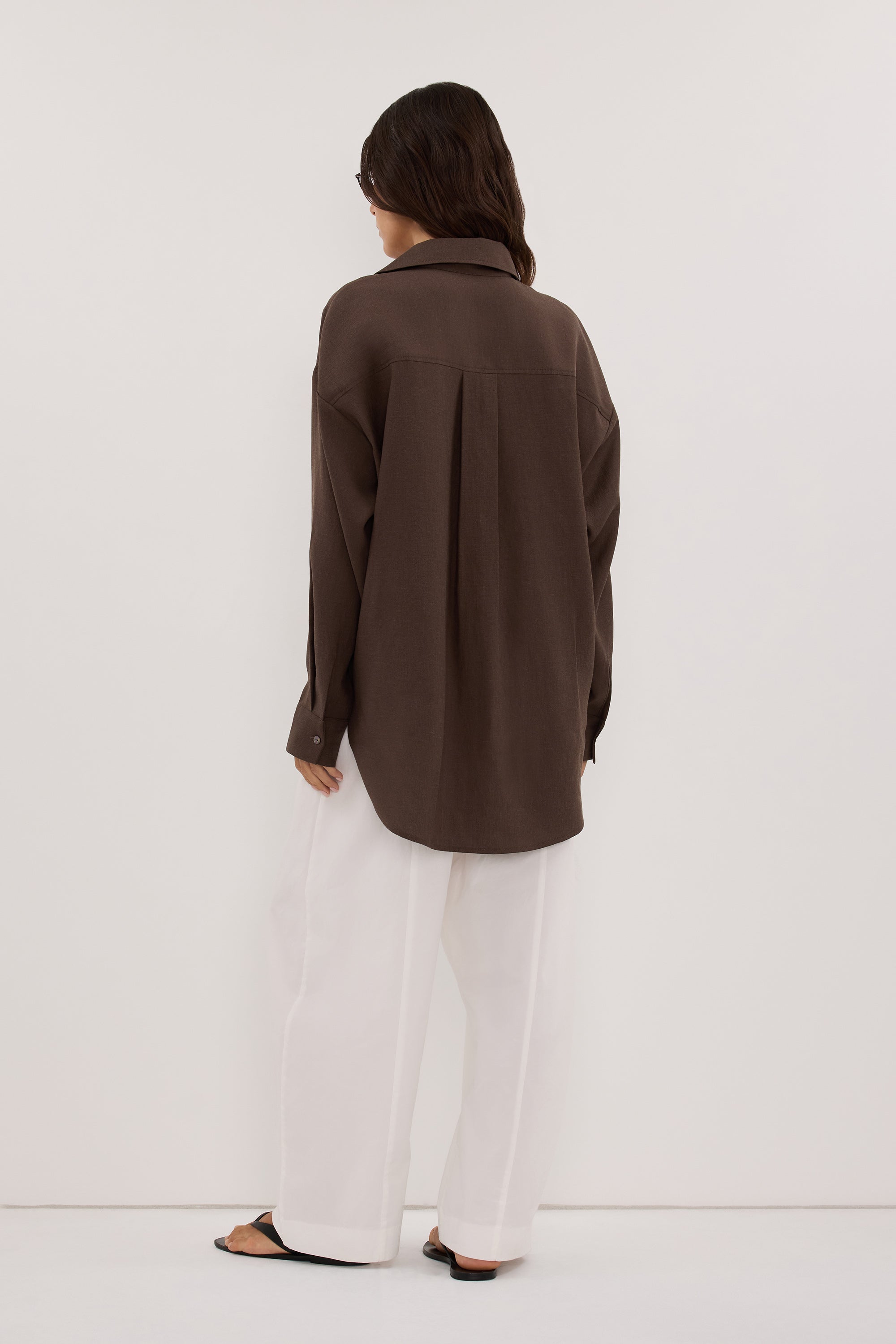 CALIA MILK CHOCOLATE RELAXED SHIRT