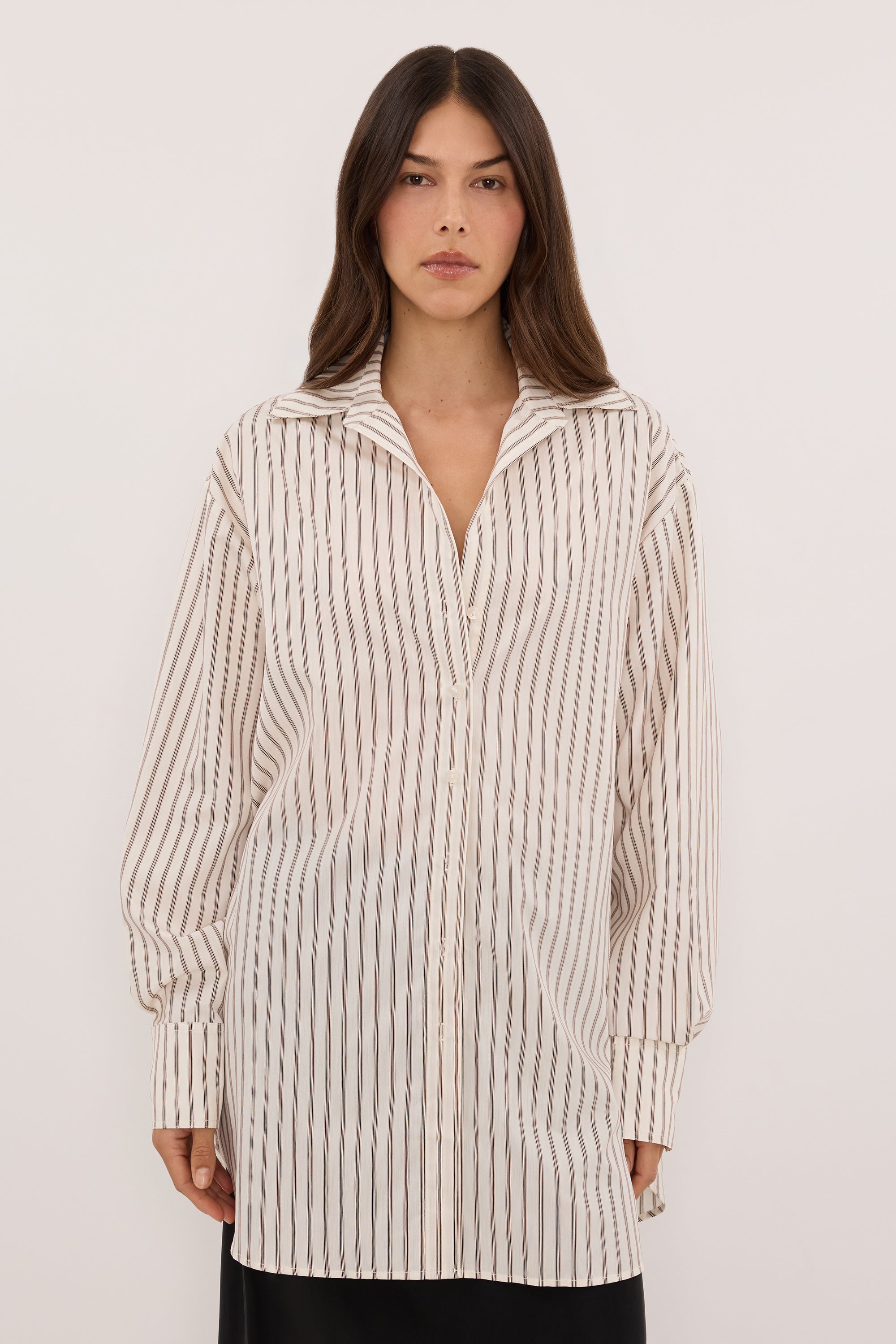 ANDY OFF WHITE SILK BLEND SHIRT