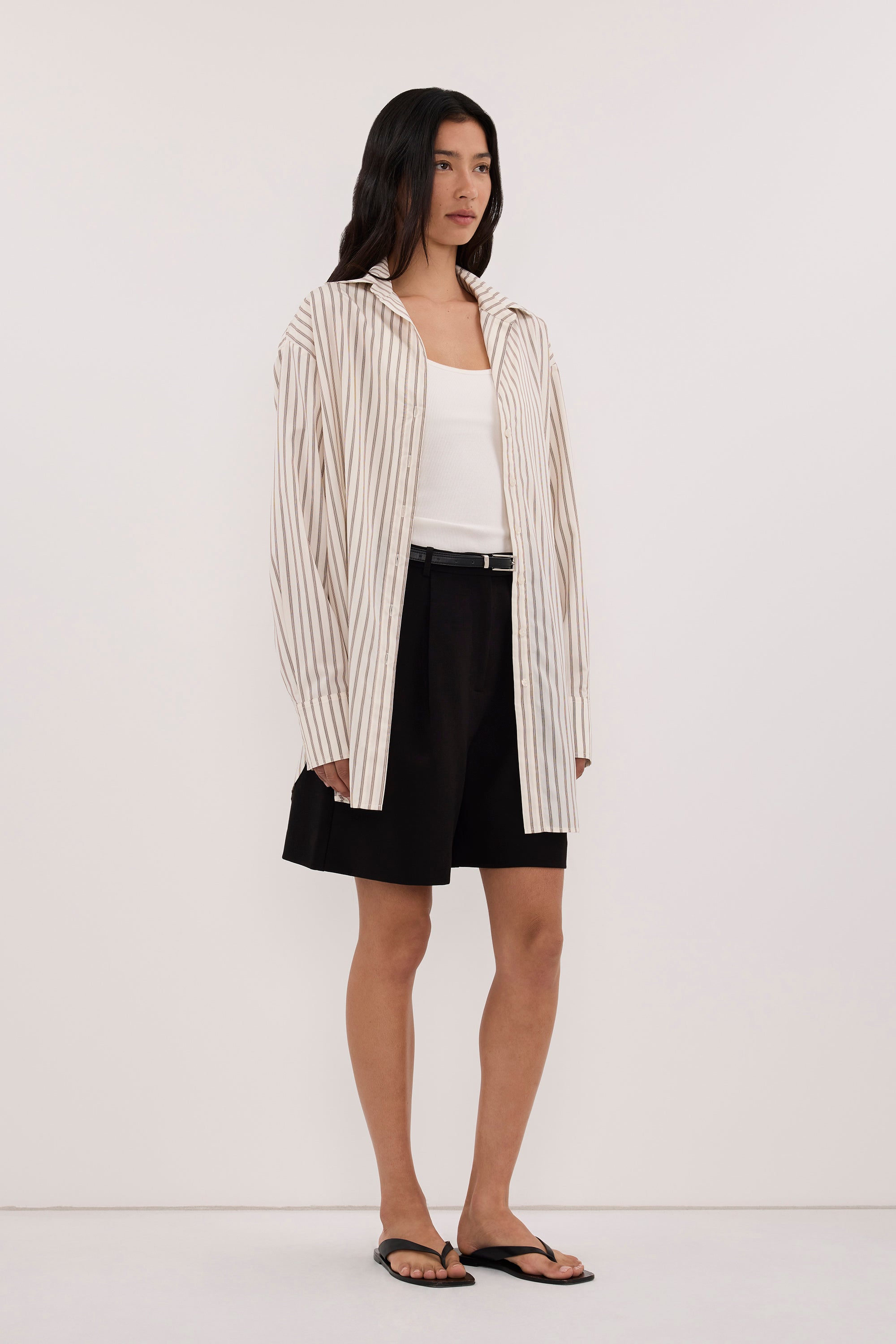 ANDY OFF WHITE SILK BLEND SHIRT