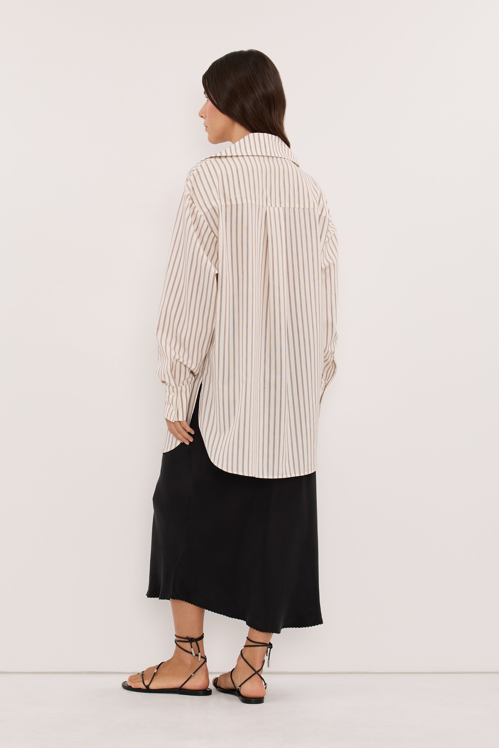 ANDY OFF WHITE SILK BLEND SHIRT