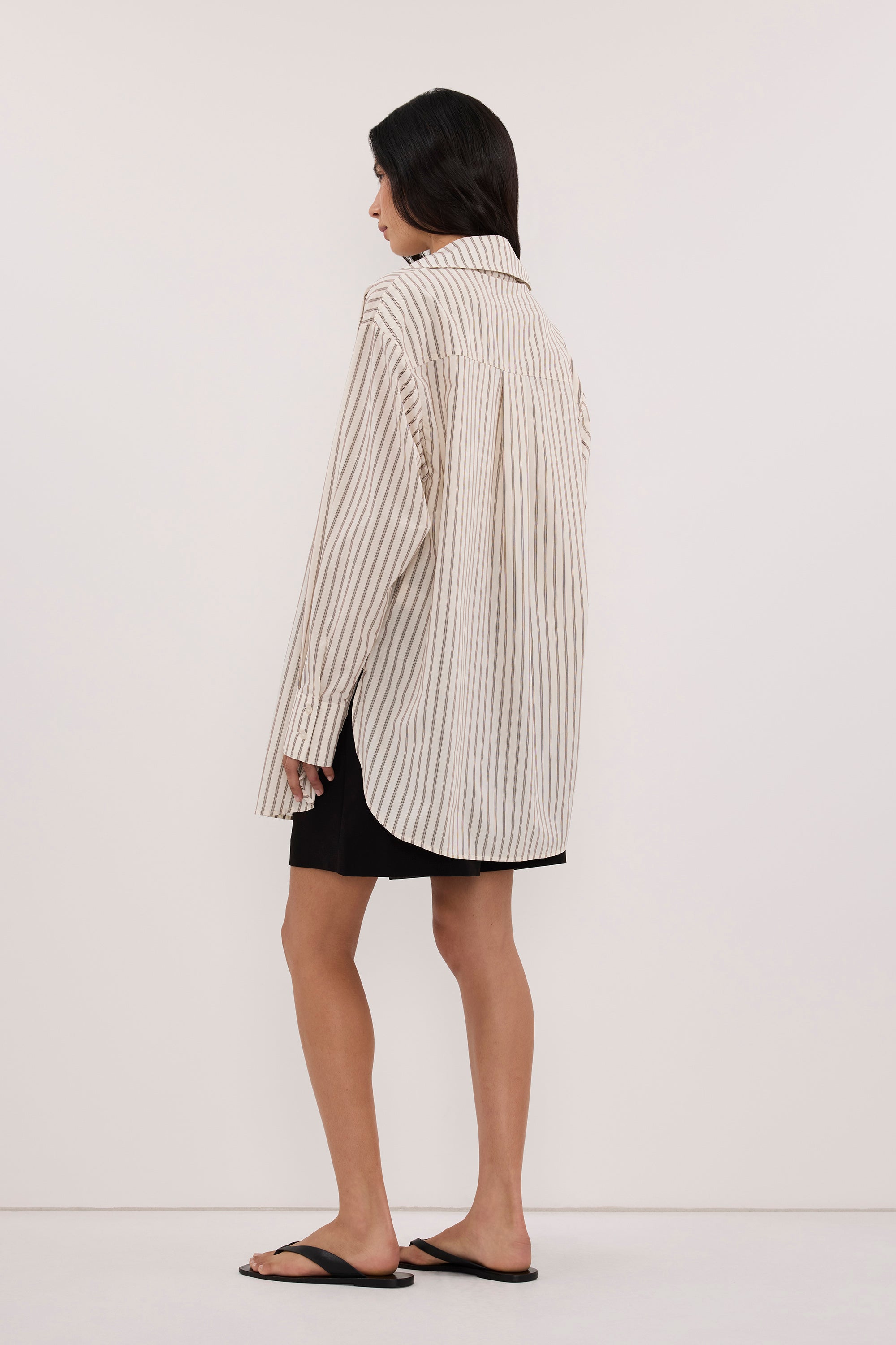ANDY OFF WHITE SILK BLEND SHIRT