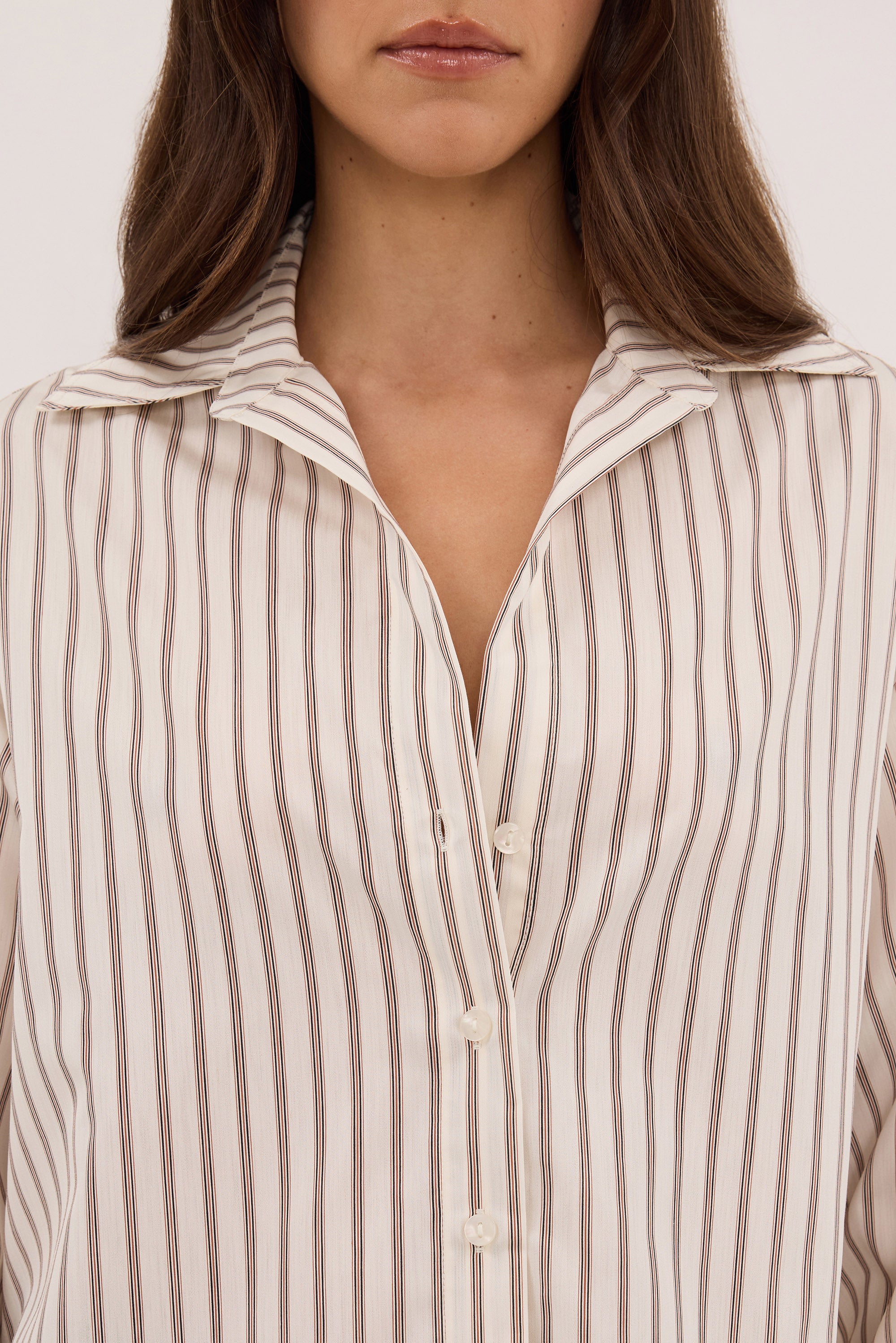 ANDY OFF WHITE SILK BLEND SHIRT