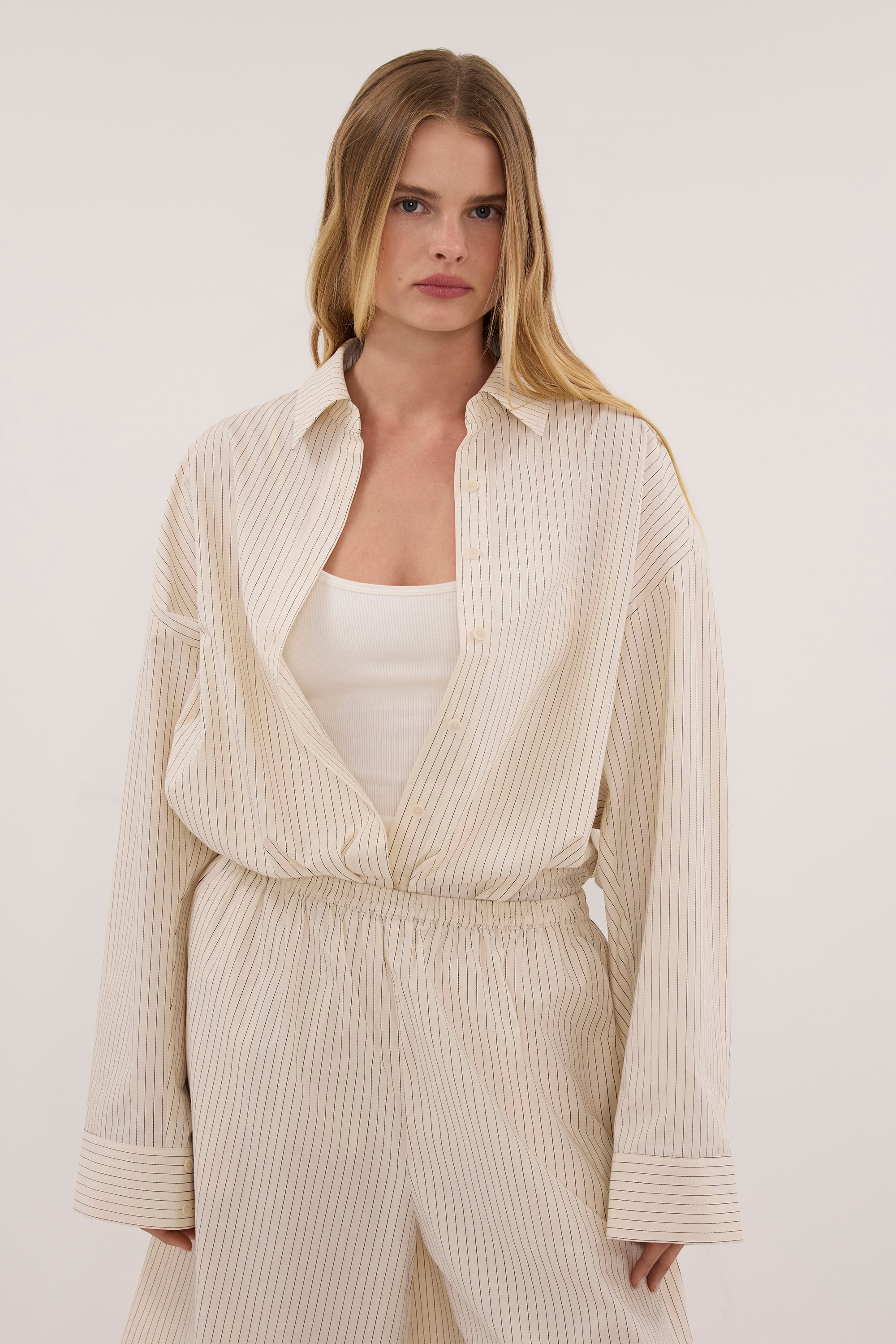 LEIGH CREAM COTTON SHIRT - PRE ORDER