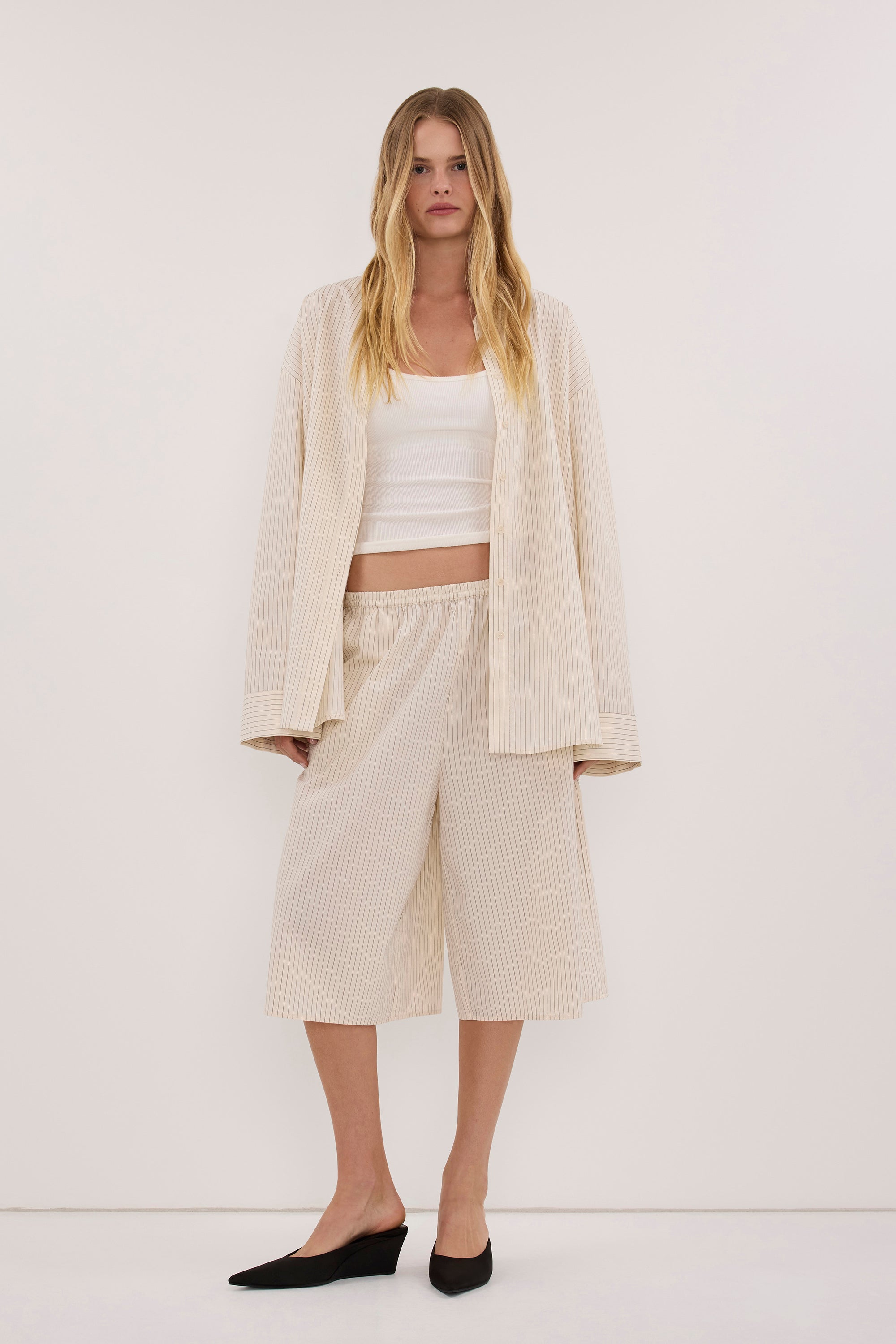 LEIGH CREAM COTTON SHIRT - PRE ORDER