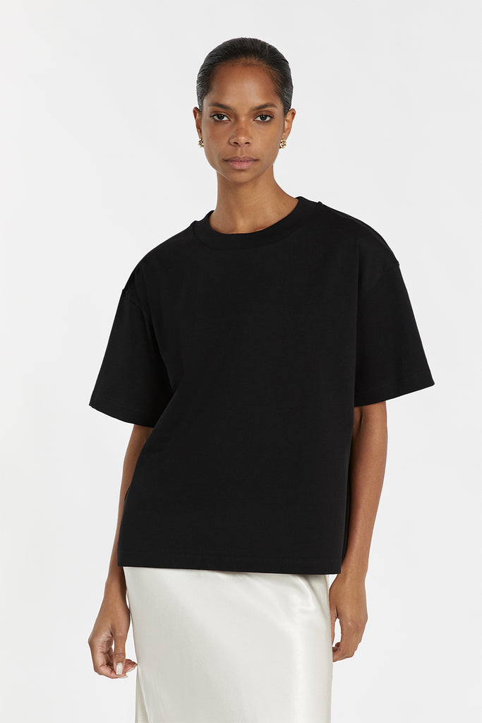 NOAH BLACK SIGNATURE COTTON TEE | Dissh