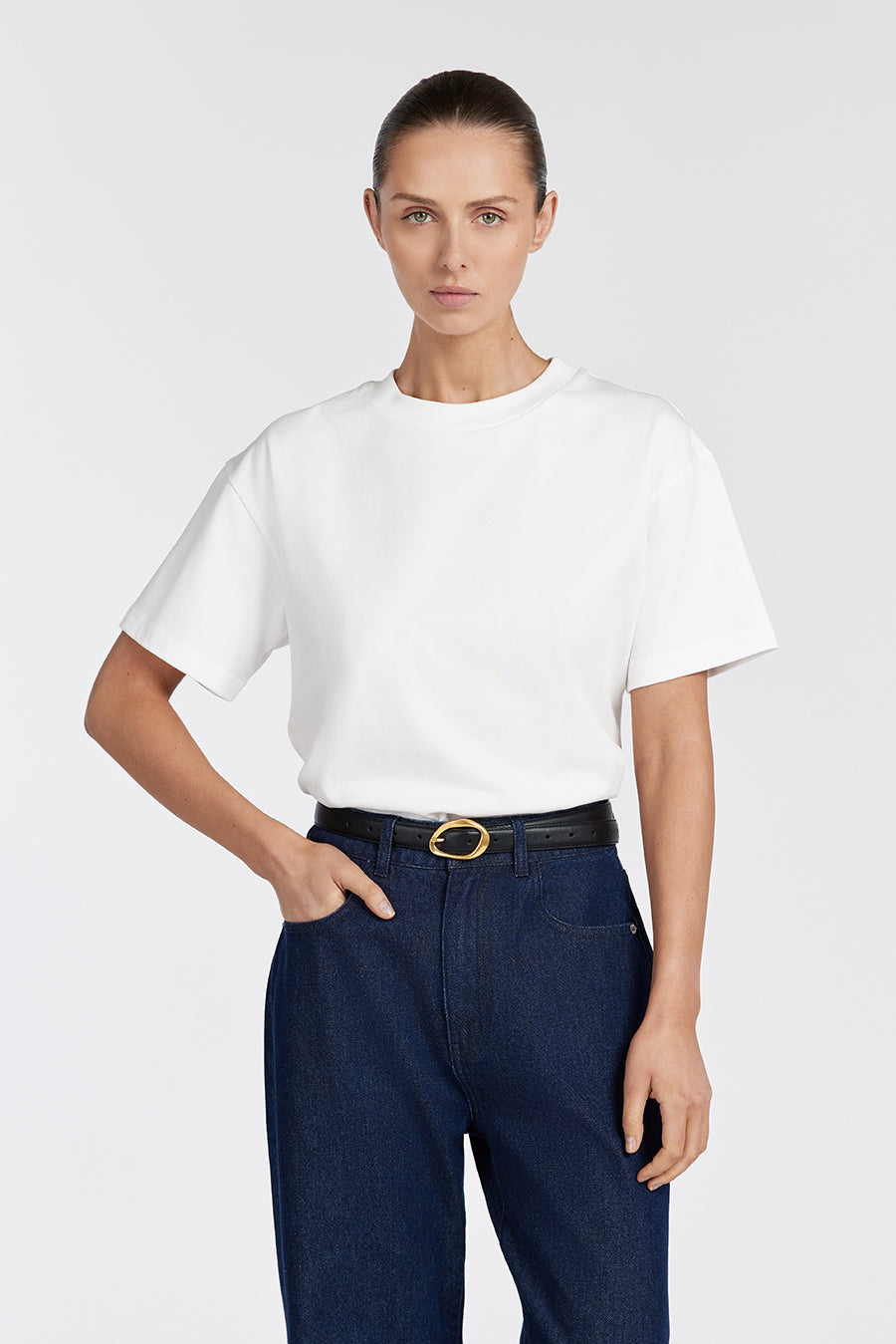 NOAH OFF WHITE SIGNATURE COTTON TEE Clothing DISSH Boutiques 