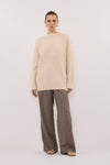 SALMA CREAM LONGLINE JUMPER