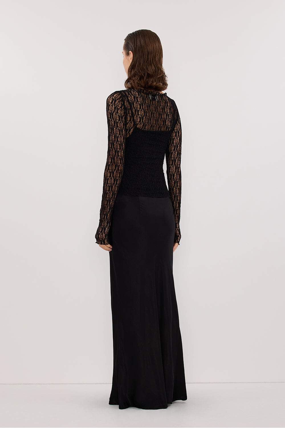 LIZZIE BLACK LACE LONG SLEEVE TOP Clothing DISSH Boutiques 