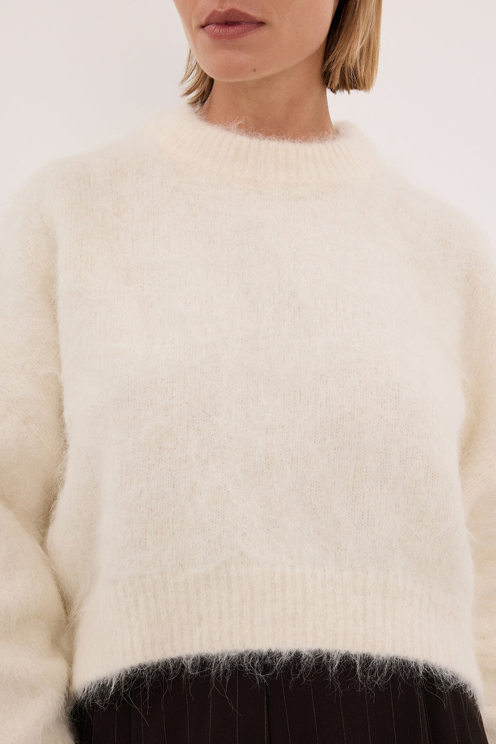 SALMA IVORY TUCK SLEEVE JUMPER Clothing DISSH Boutiques 