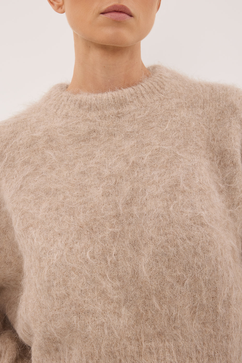 SALMA OAT TUCK SLEEVE JUMPER