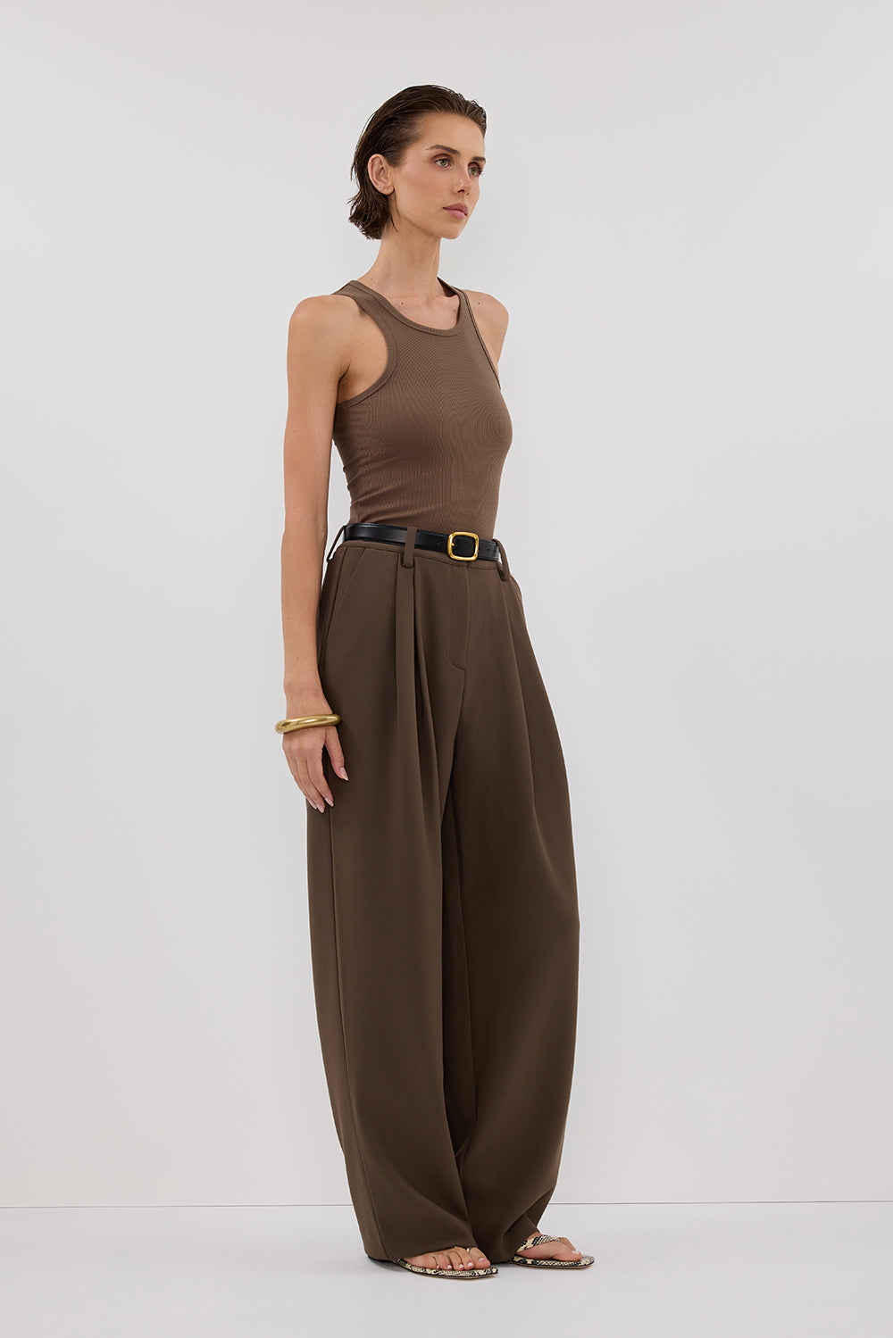 NINA CLOVER RACER KNIT TANK Clothing DISSH Boutiques 