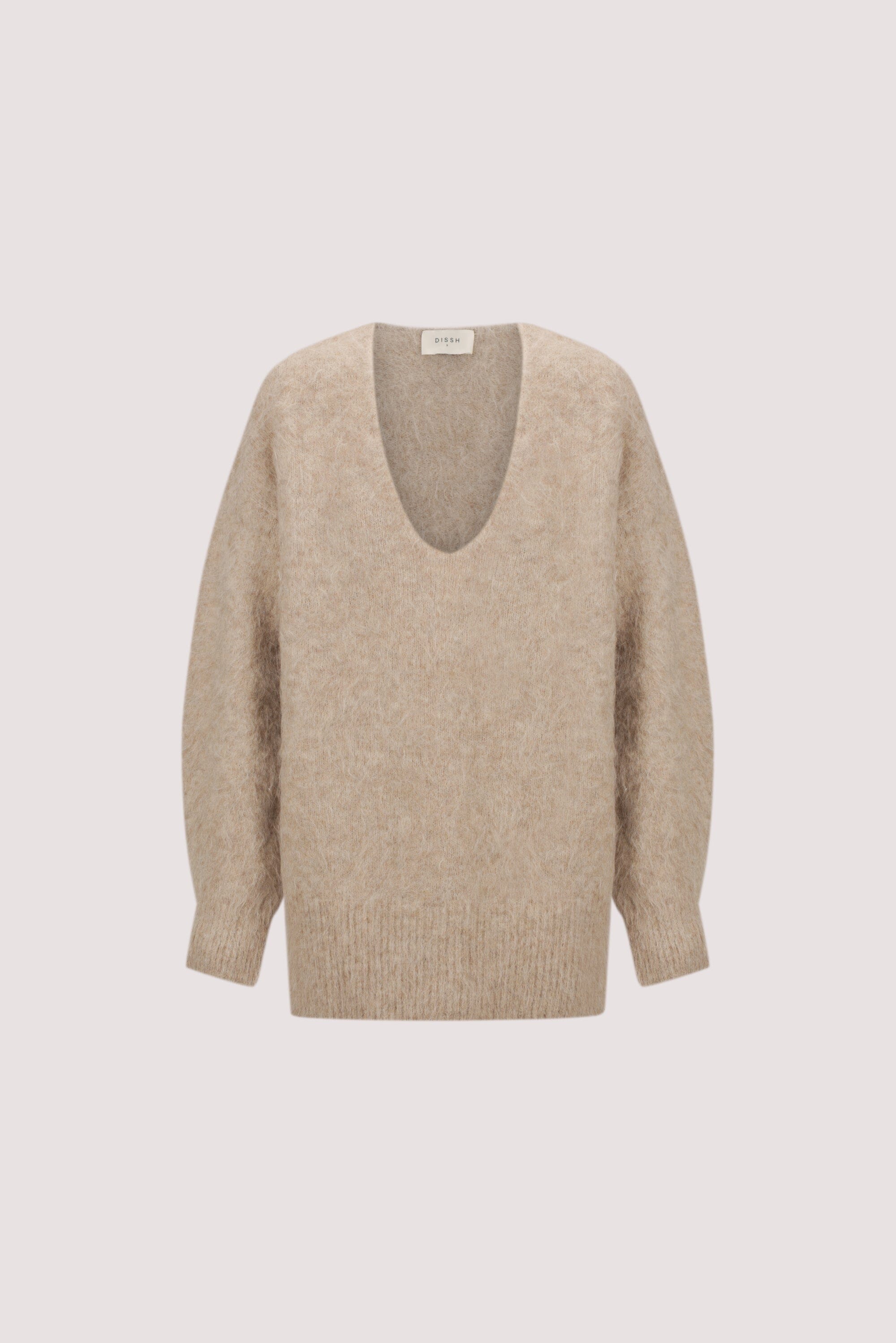 SALMA OAT V NECK JUMPER Clothing DISSH Boutiques 