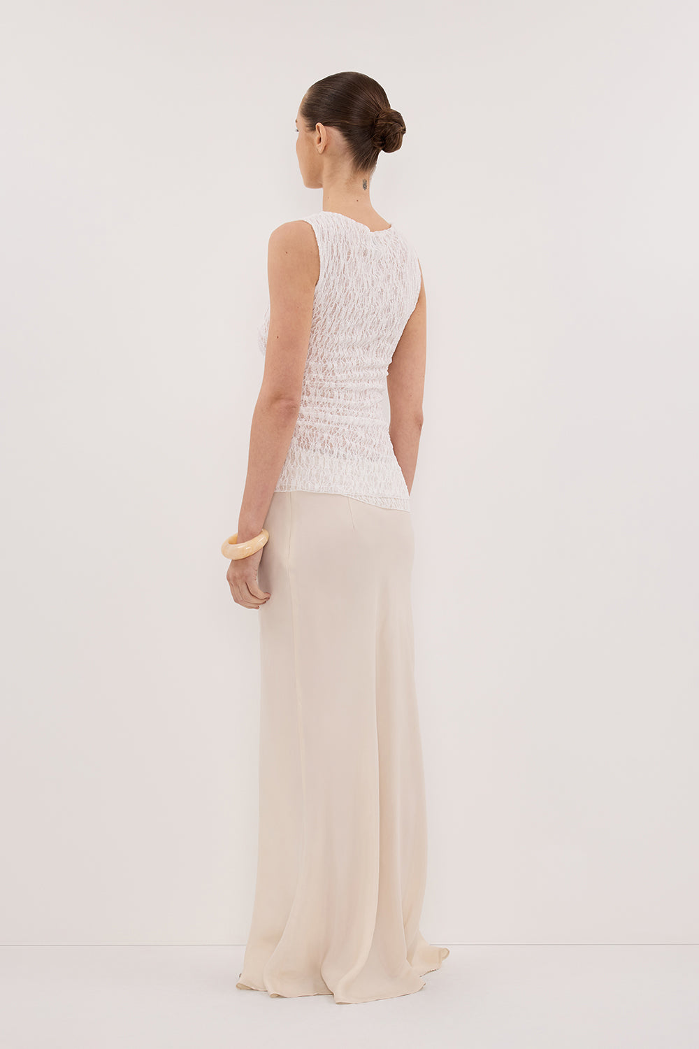LIZZIE WHITE SLEEVELESS LACE TOP - PRE ORDER Clothing DISSH Boutiques 