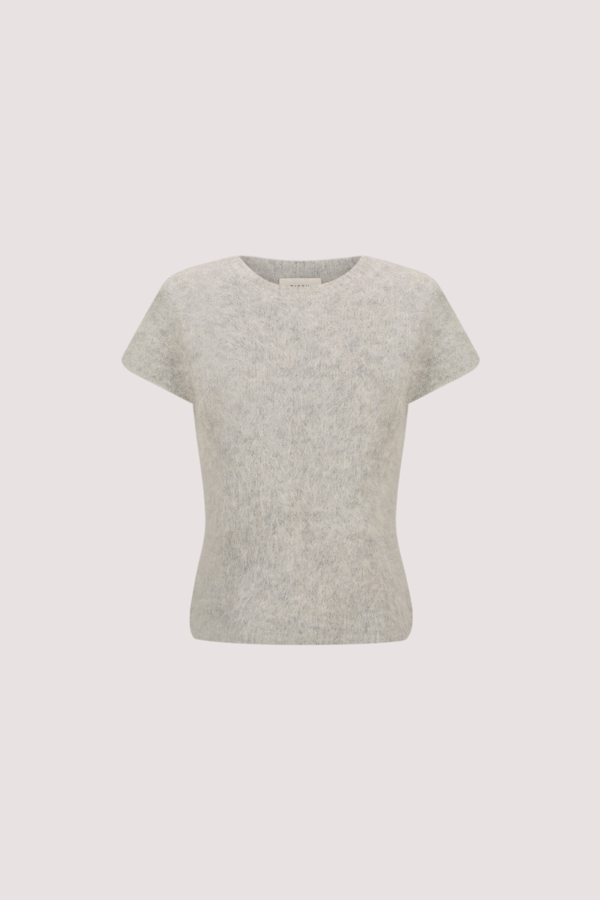 SALMA SILVER CAP SLEEVE KNIT TOP Clothing DISSH Boutiques 
