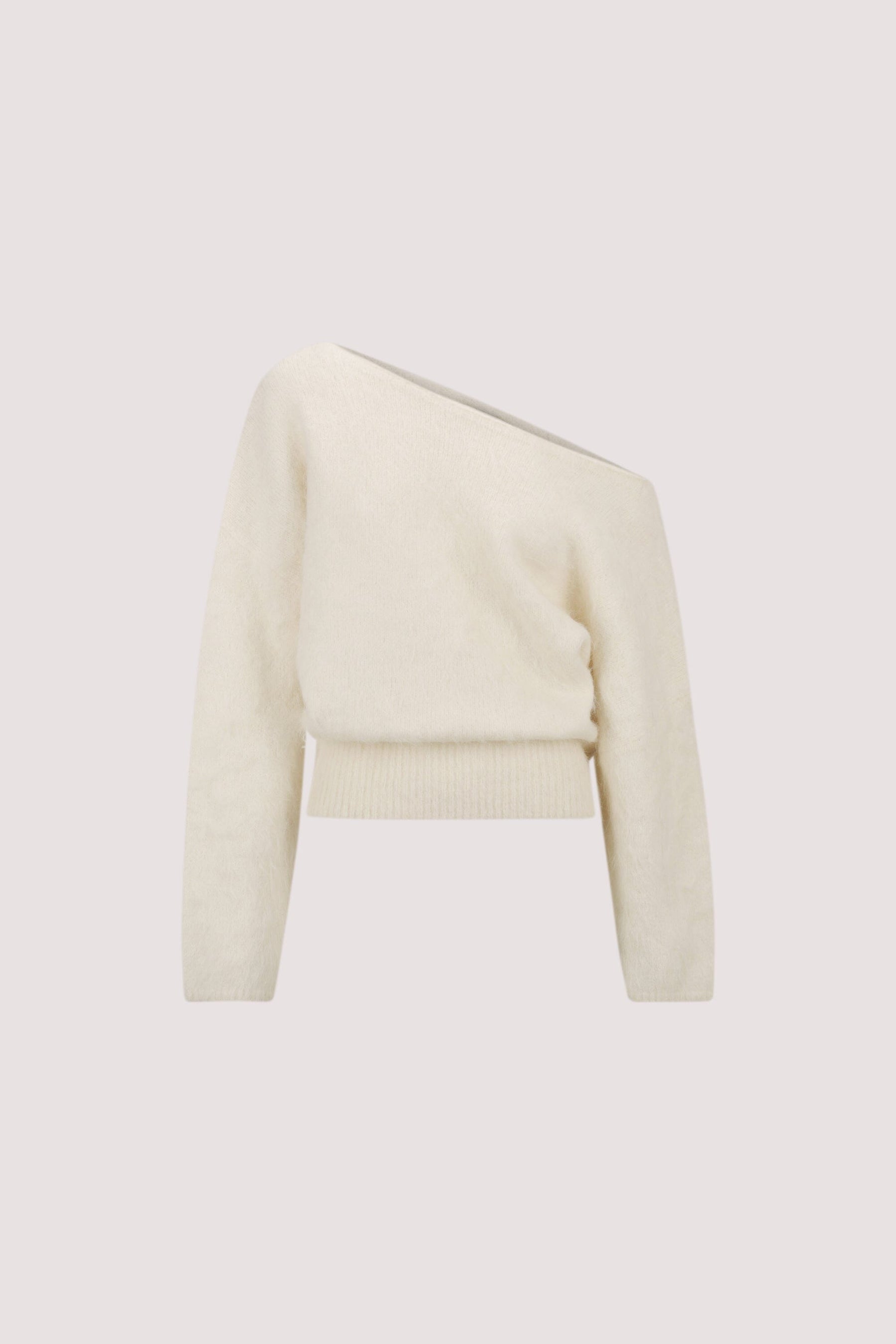 SALMA IVORY ASYM KNIT JUMPER Clothing DISSH Boutiques 