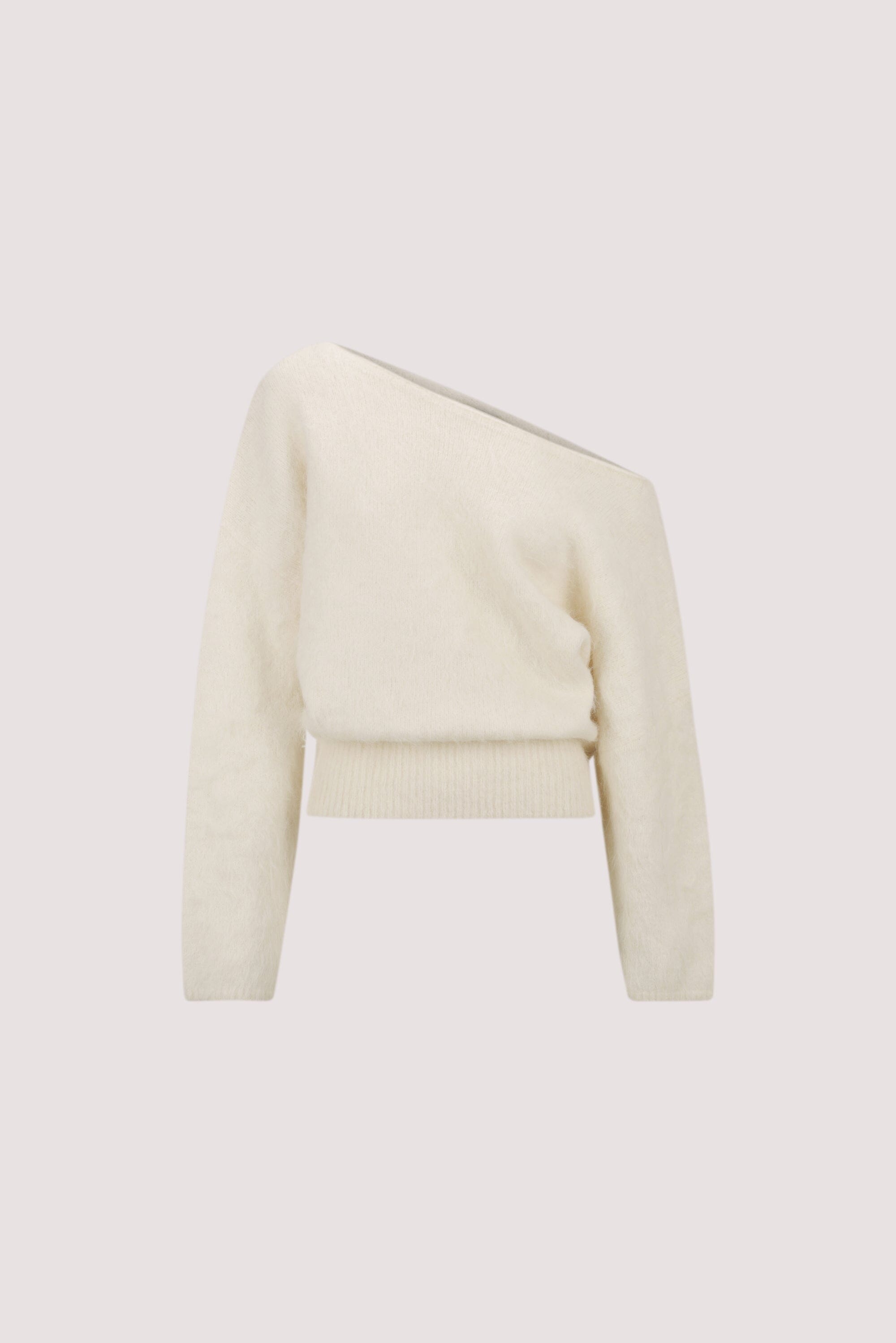 SALMA IVORY ASYM KNIT JUMPER Clothing DISSH Boutiques 