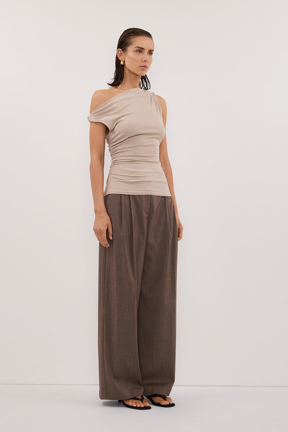 INEZ STONE ASYM KNIT TOP Clothing DISSH Boutiques 