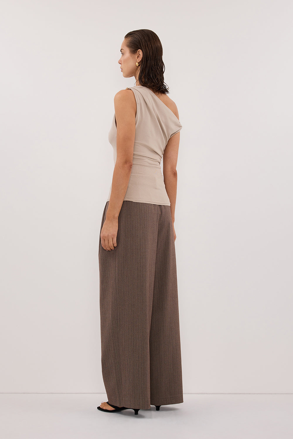 INEZ STONE ASYM KNIT TOP Clothing DISSH Boutiques 
