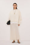 ALYSSA IVORY CREW NECK JUMPER