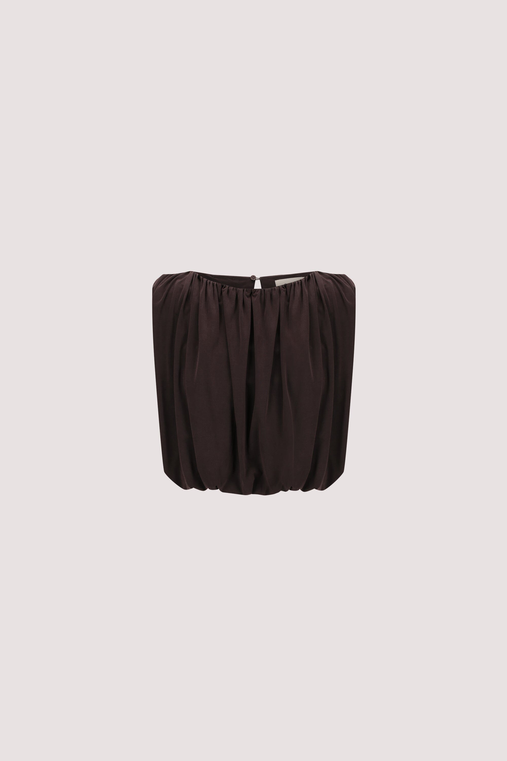 AVA BURNT CHOC SLEEVELESS MODAL BLEND TOP