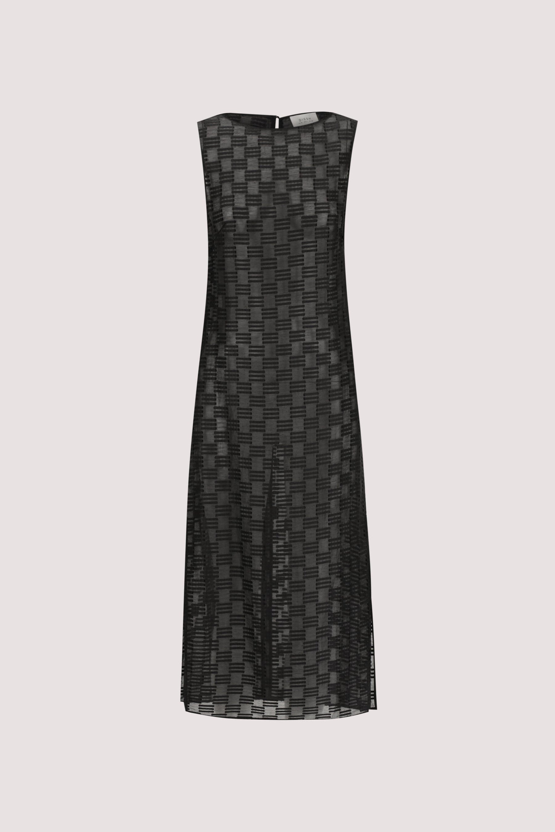 ELBA BLACK SHEER TUNIC TOP Clothing DISSH Boutiques 