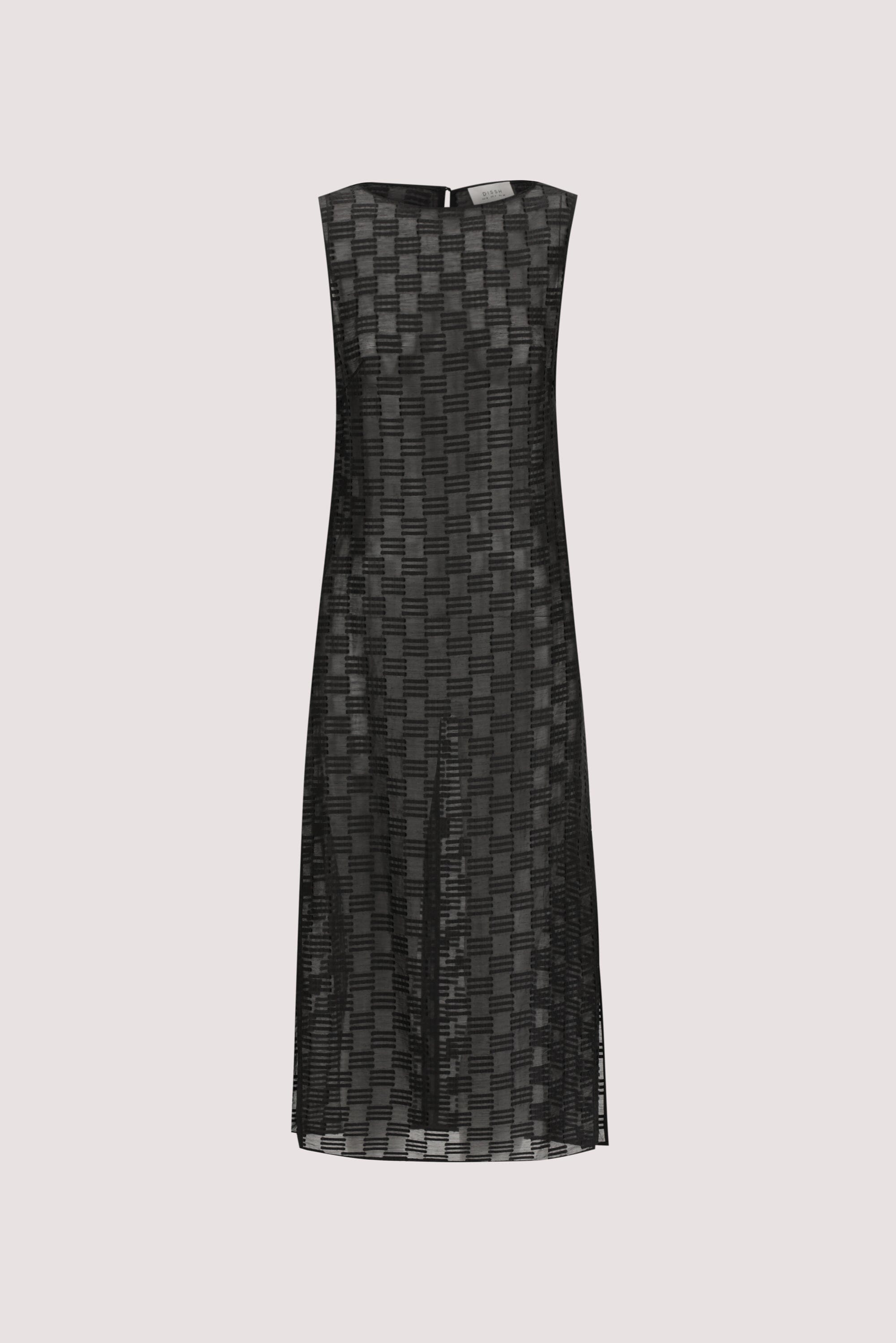 ELBA BLACK SHEER TUNIC TOP Clothing DISSH Boutiques 