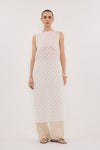 ELBA WHITE SHEER TUNIC TOP
