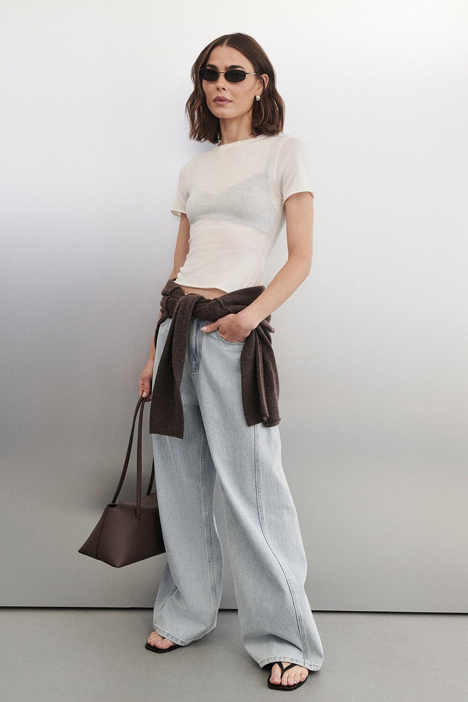 TESS CHOC MARLE BOATNECK KNIT JUMPER Clothing DISSH Boutiques 