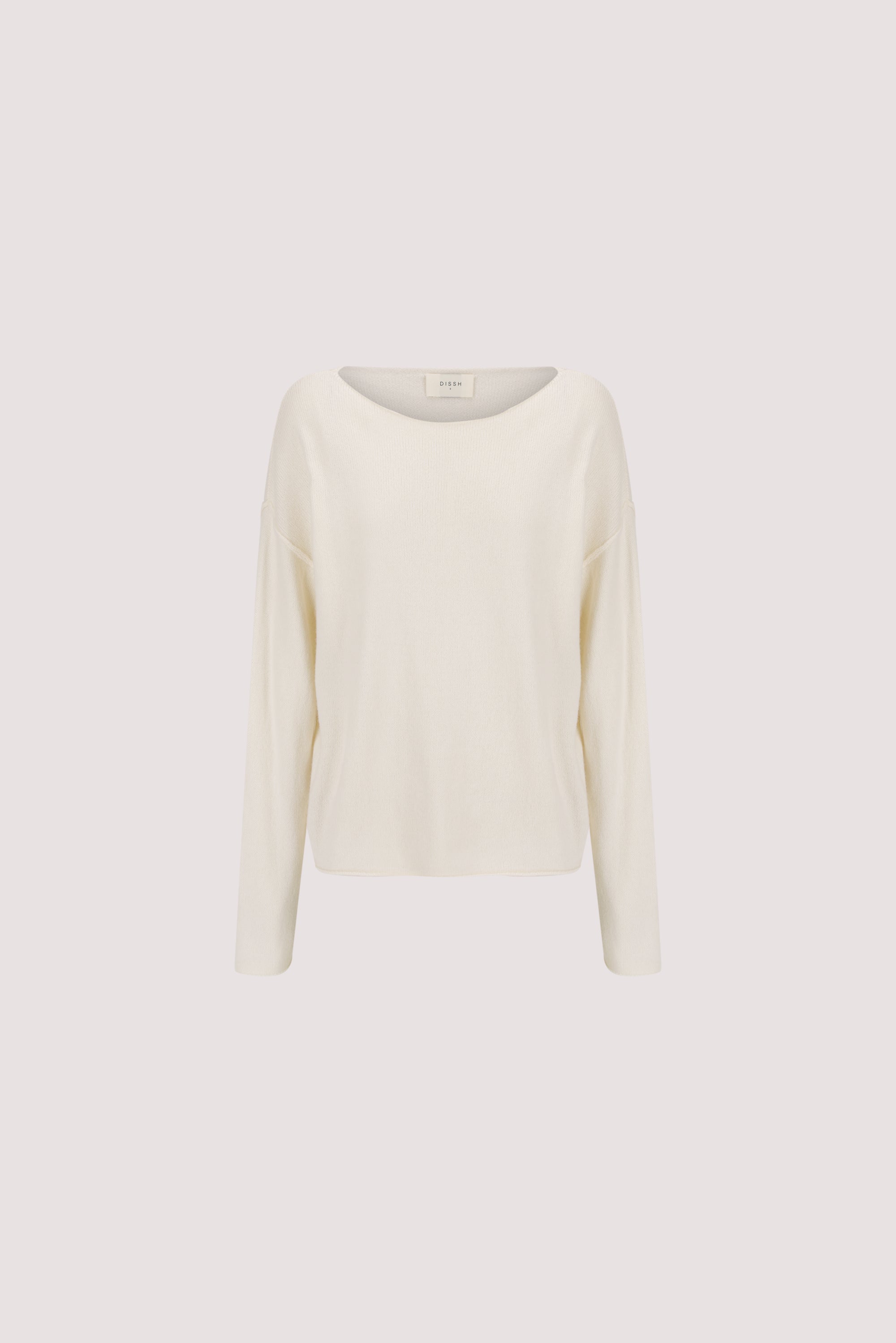 TESS IVORY BOATNECK KNIT JUMPER