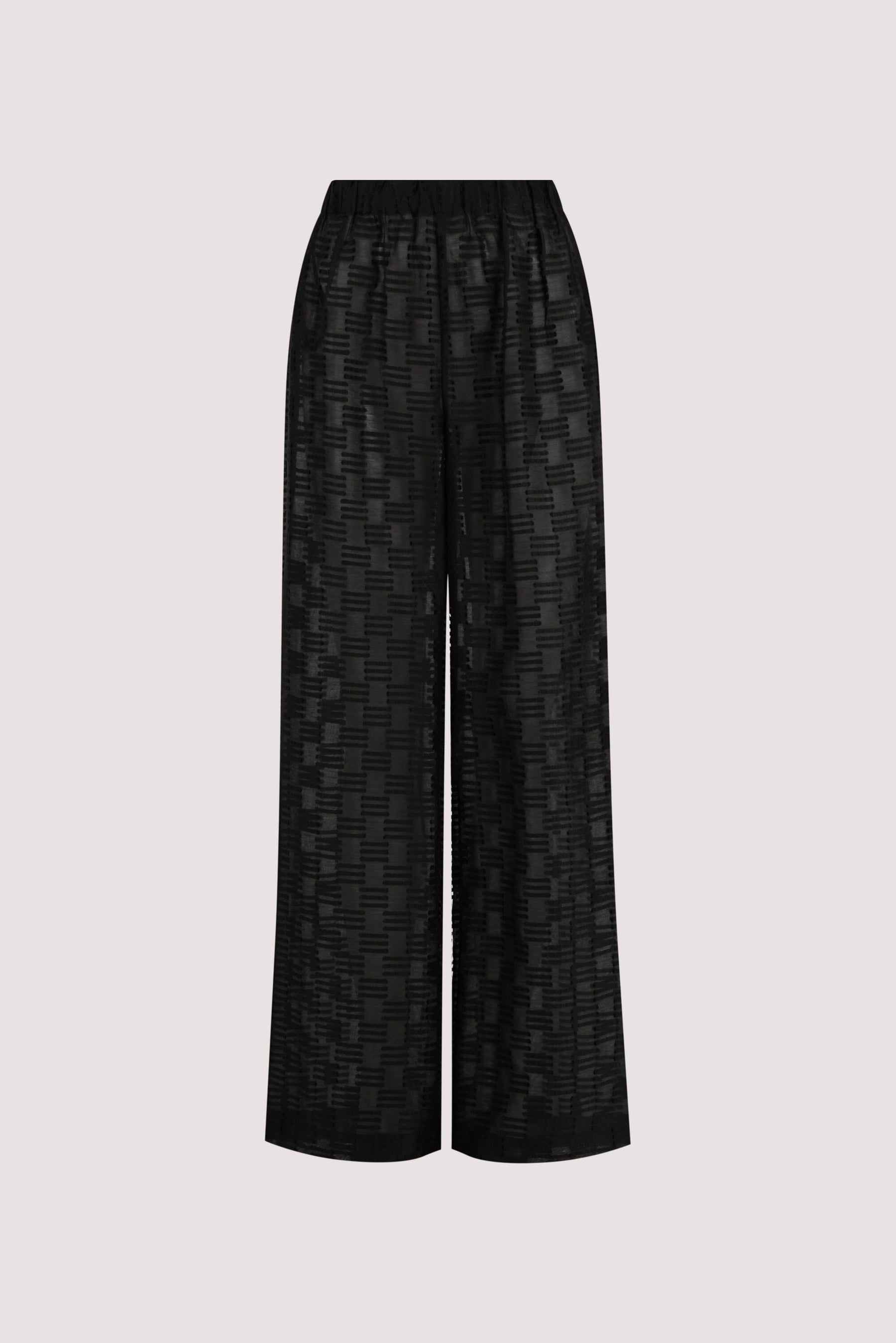 ELBA BLACK SHEER CHECK PANTS Clothing DISSH Boutiques 