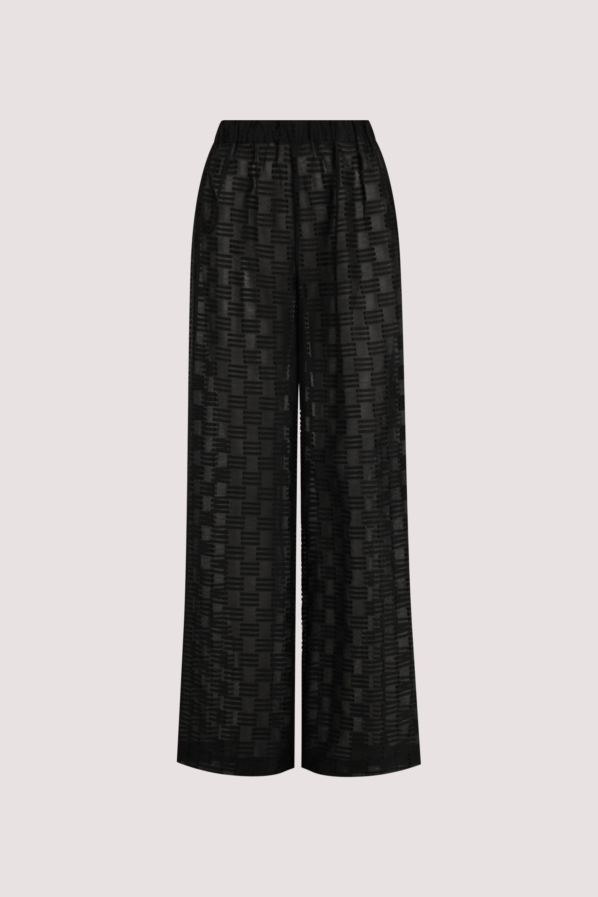 ELBA BLACK SHEER CHECK PANTS Clothing DISSH Boutiques 
