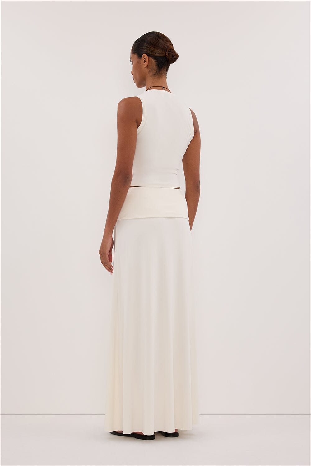 JULIE OFF WHITE MODAL BLEND TANK TOP Clothing DISSH Boutiques 
