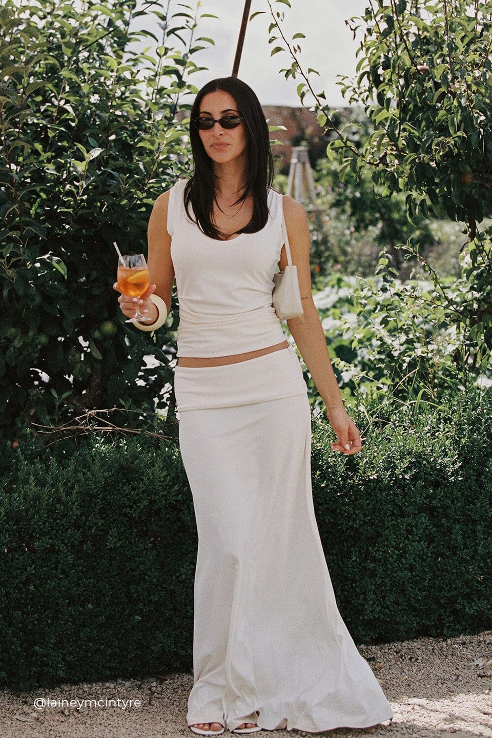 JULIE OFF WHITE MODAL BLEND TANK TOP Clothing DISSH Boutiques 