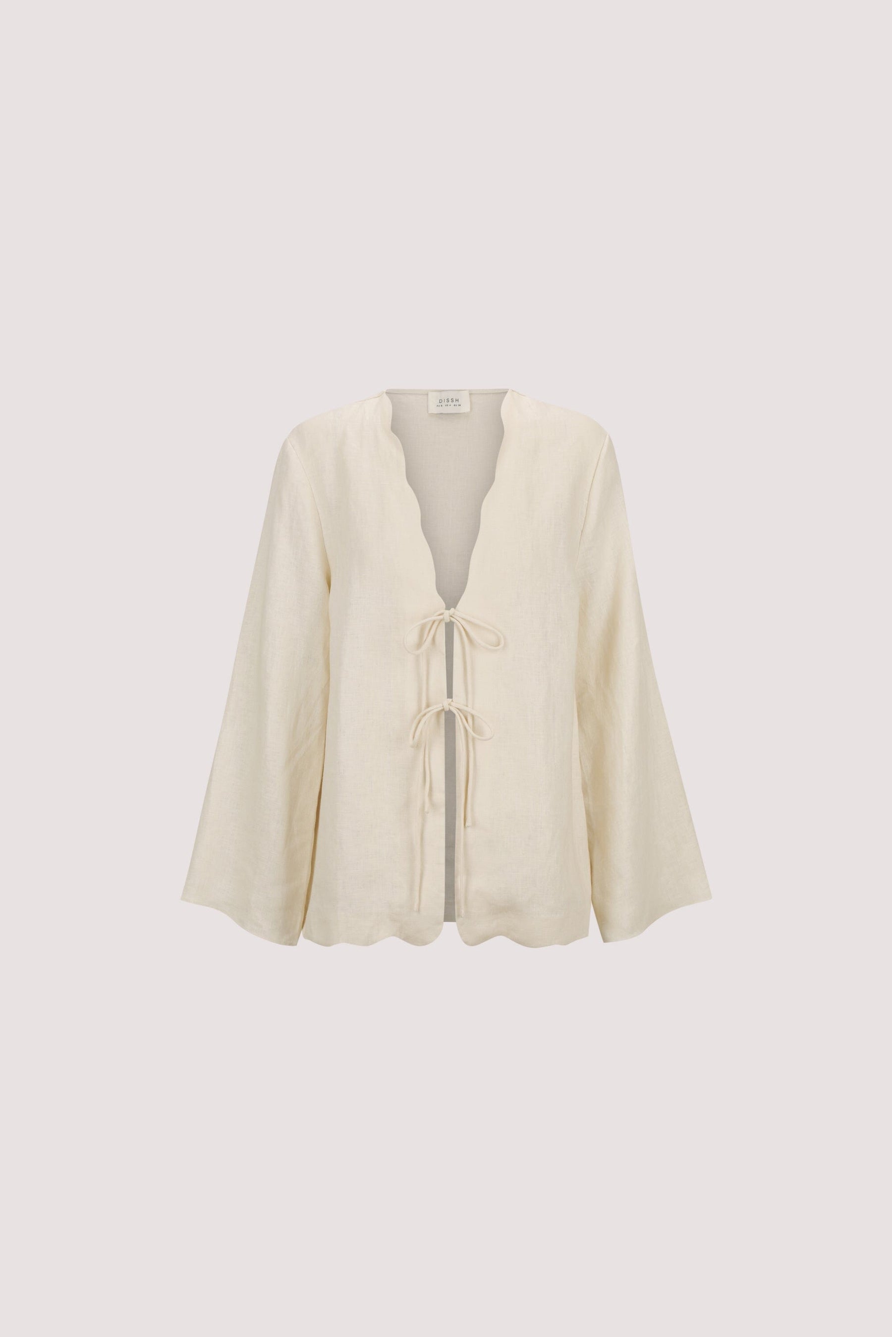 LELA SANDSTONE LONG SLEEVE LINEN TOP Clothing DISSH Boutiques 