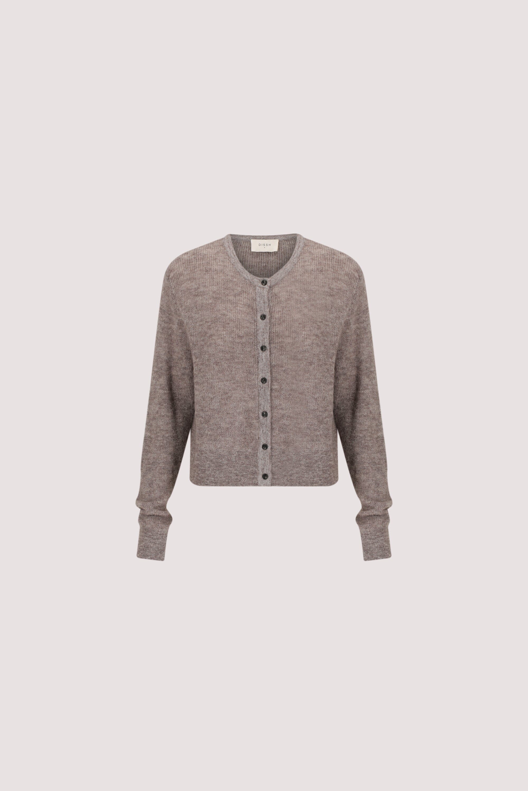 ONYX TAUPE MARLE KNIT CARDIGAN