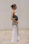 AGNES WHITE CROCHET BANDEAU TOP