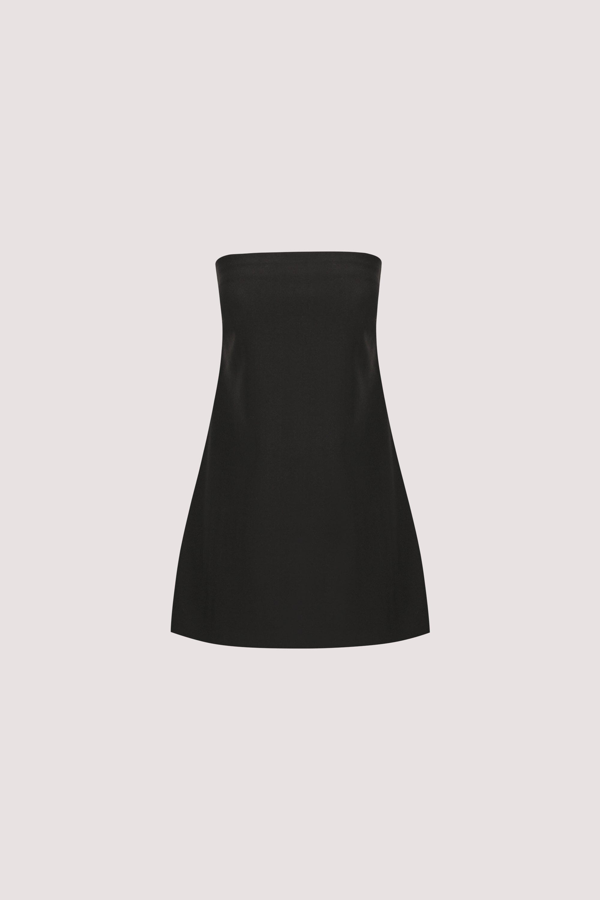 CYRUS BLACK STRAPLESS TUNIC TOP