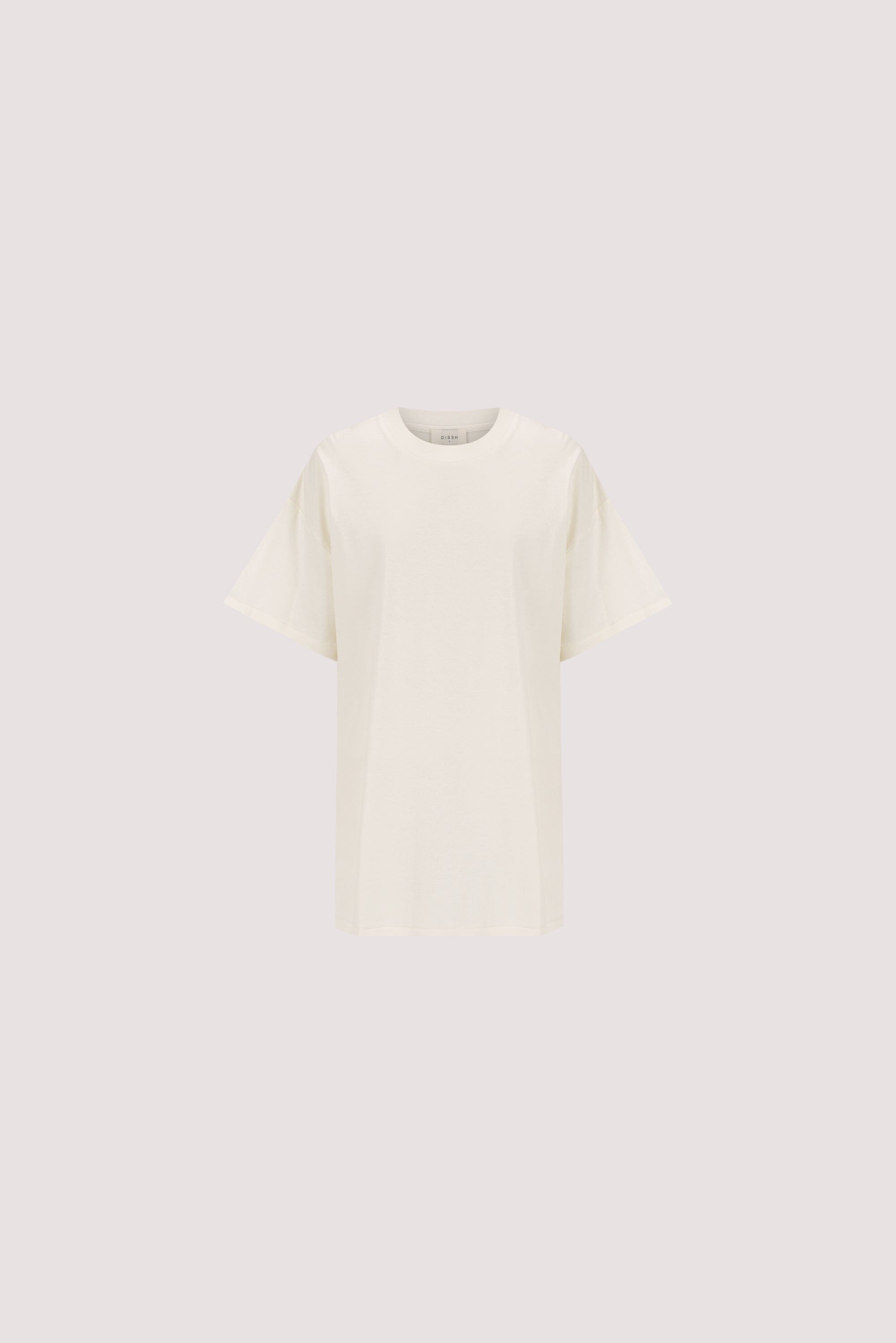 SLOANE CREAM COTTON LONGLINE TEE