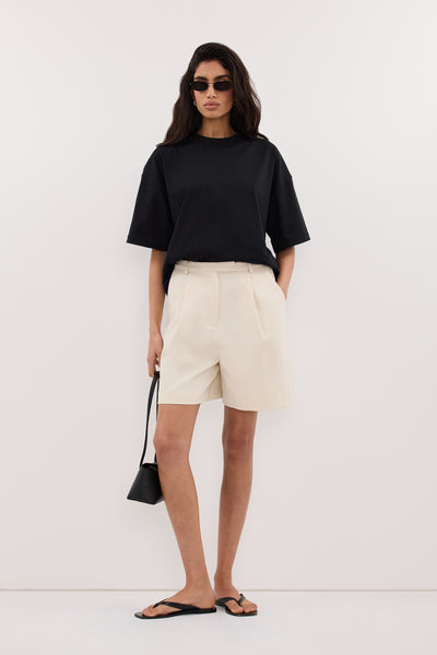 Anaya wearing TYRA BLACK BOYFRIEND TEE