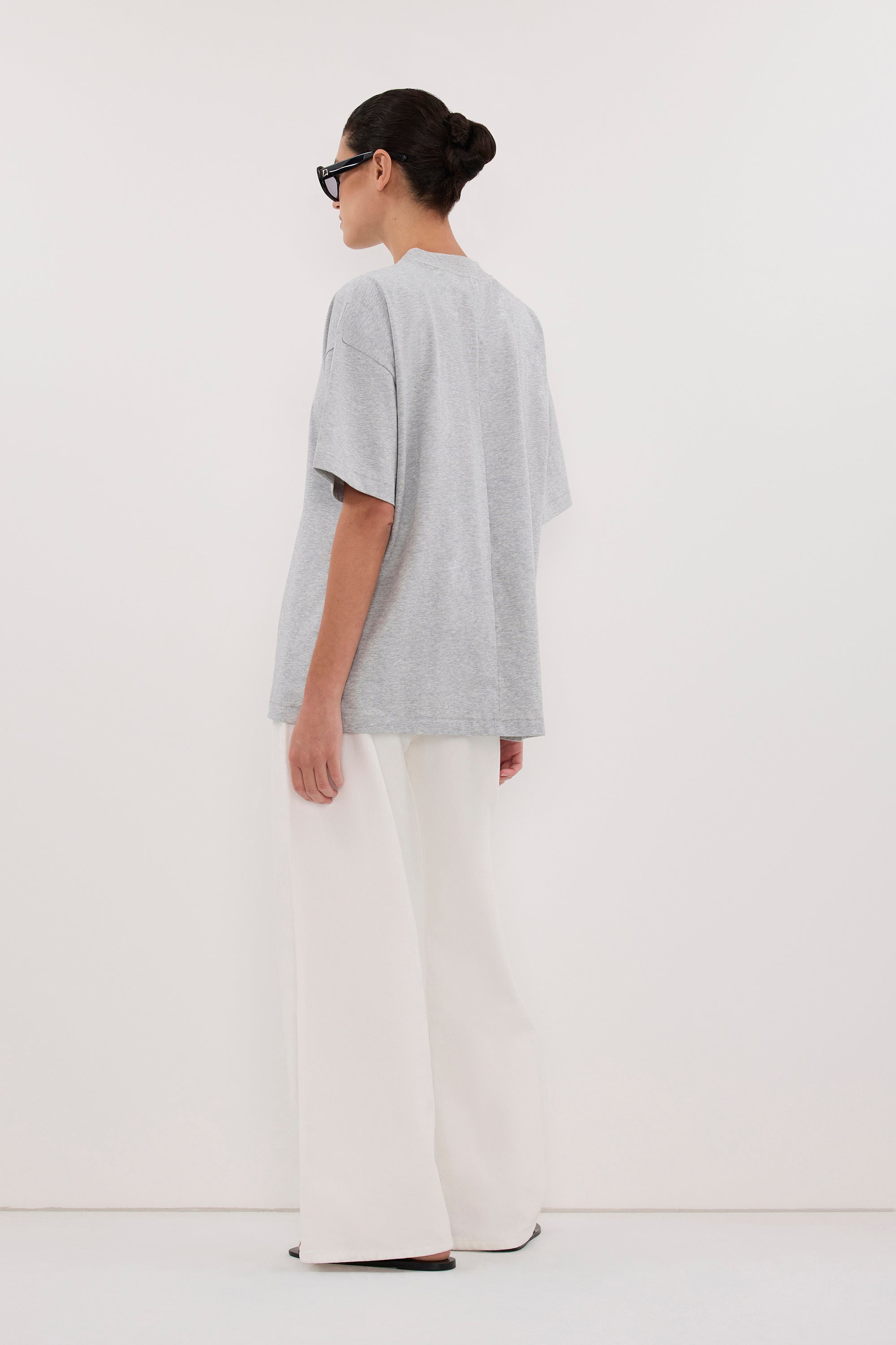 TYRA SILVER MARLE BOYFRIEND TEE