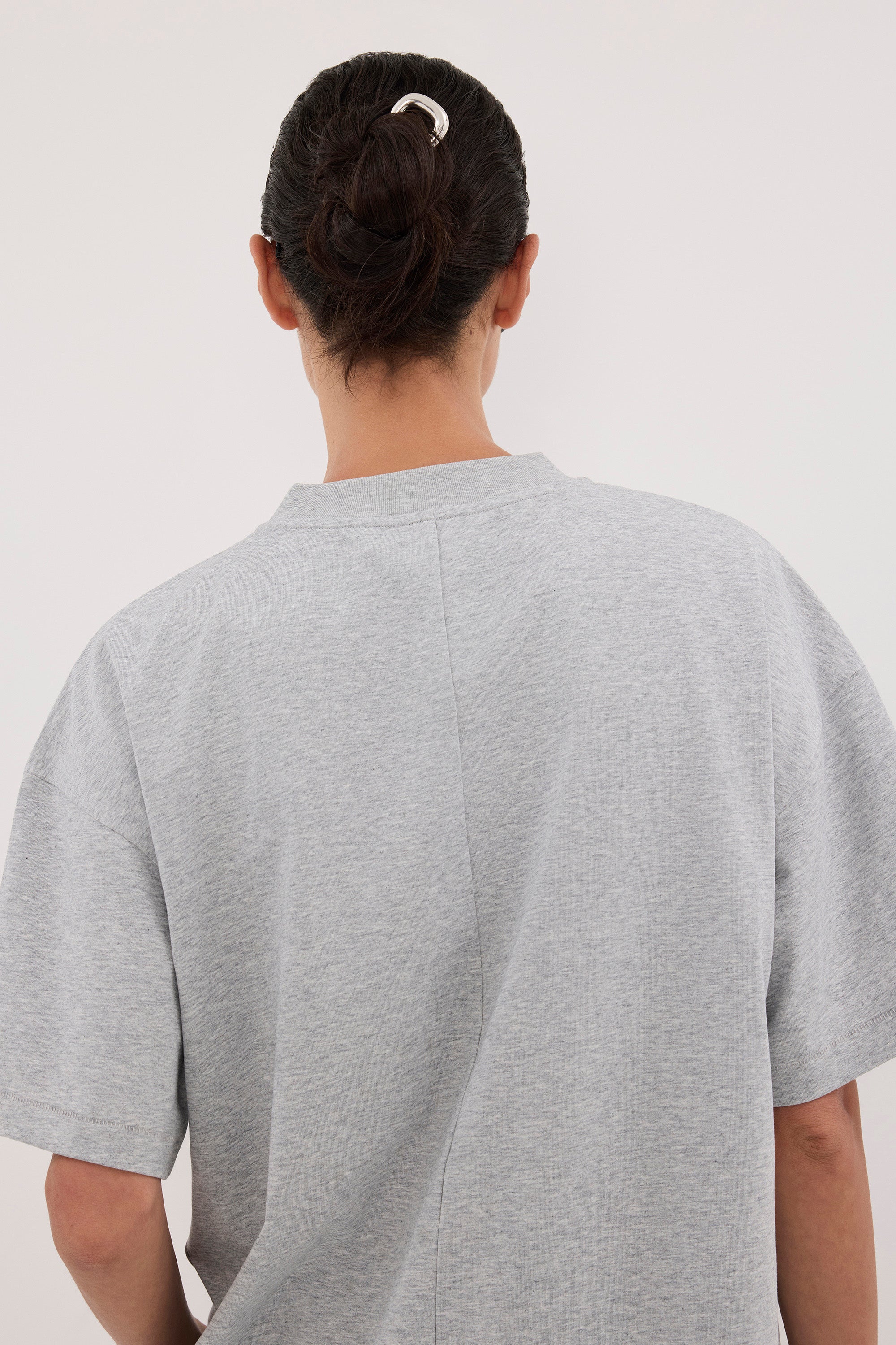 TYRA SILVER MARLE BOYFRIEND TEE
