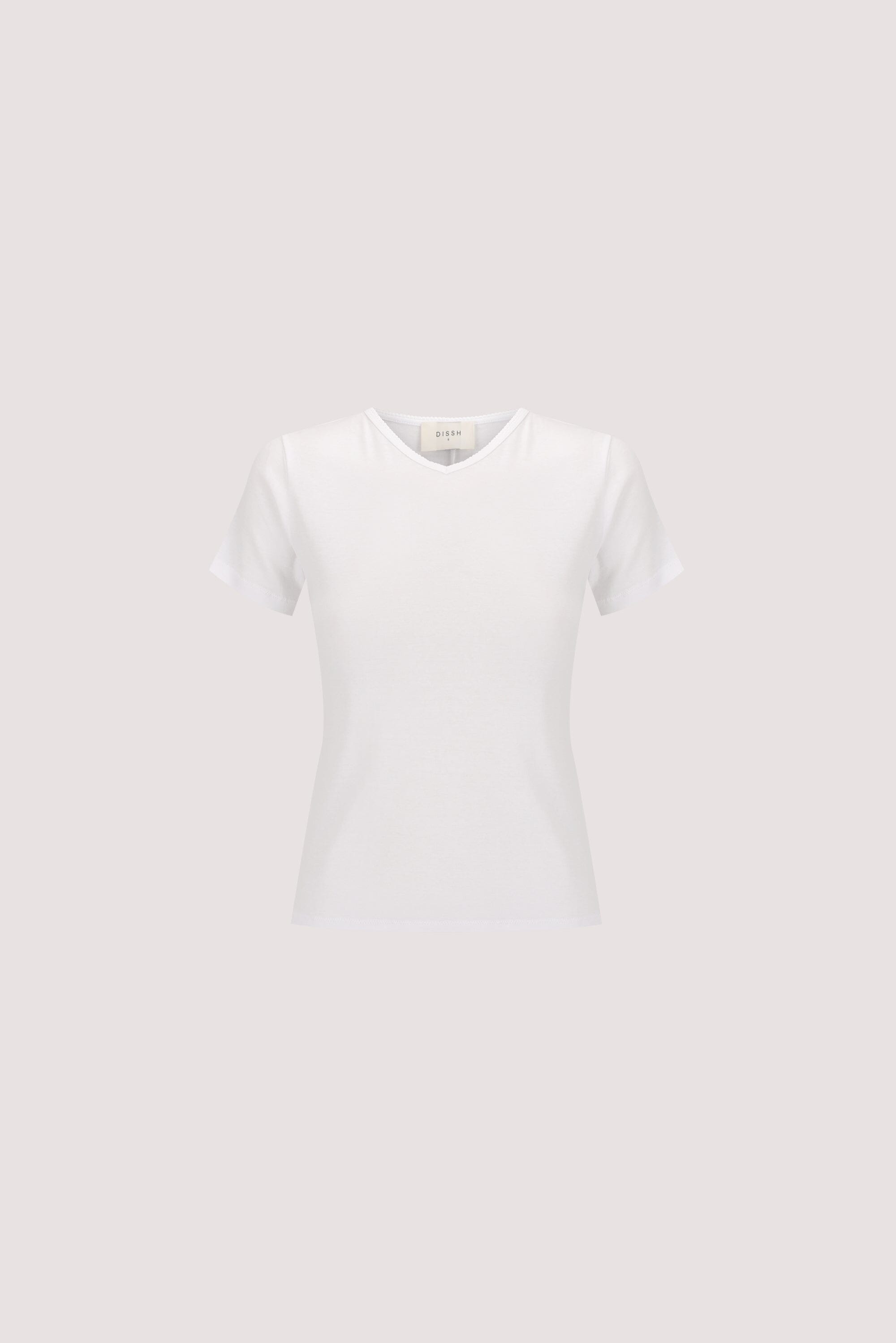 SLOANE WHITE KNIT BABY TEE