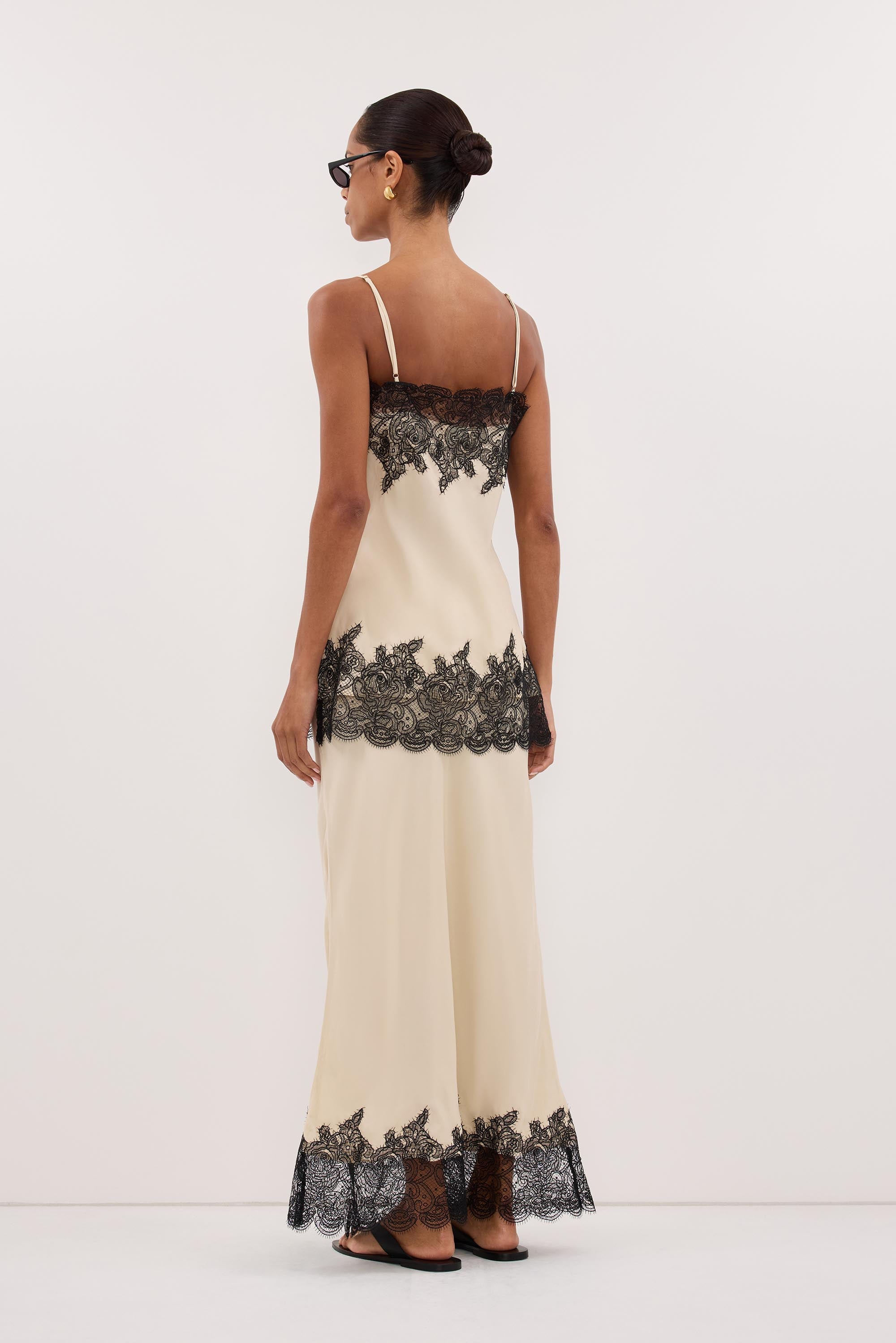MINA STRAW CUPRO LACE TOP