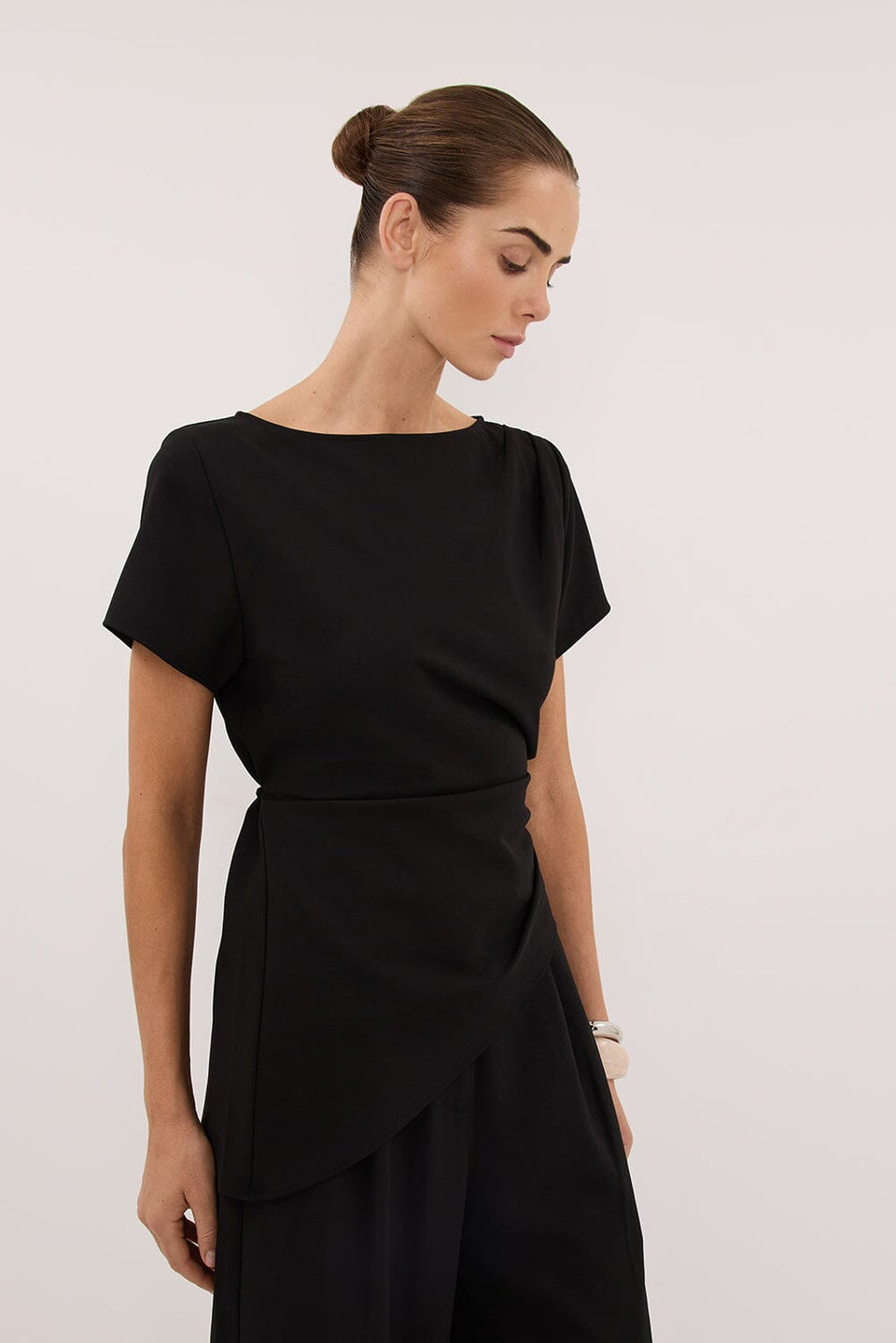 PARKER BLACK ASYM TOP Clothing DISSH Boutiques 