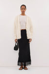 SALMA IVORY LONGLINE CARDIGAN
