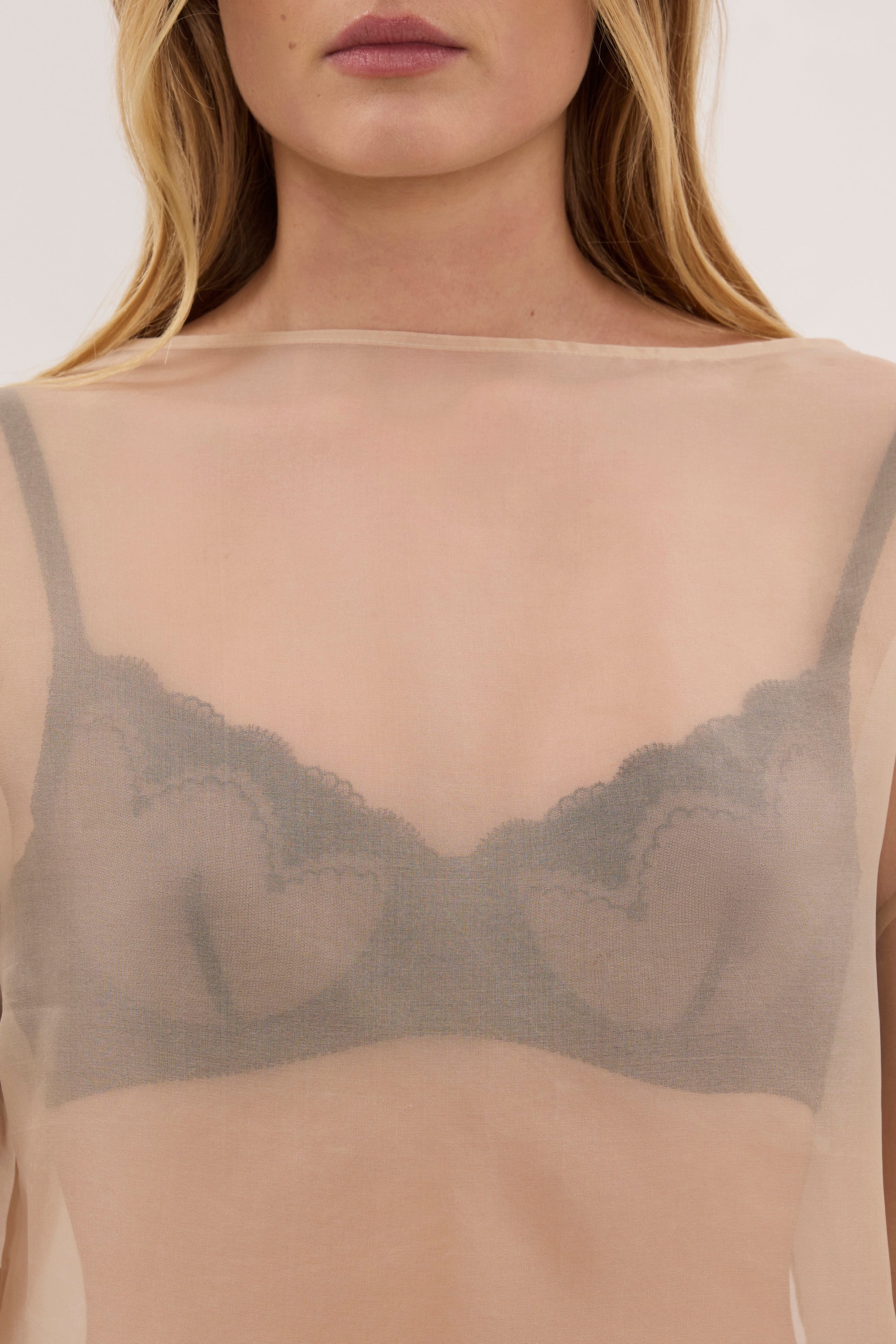 SIAN GOLD SILK ORGANZA TEE